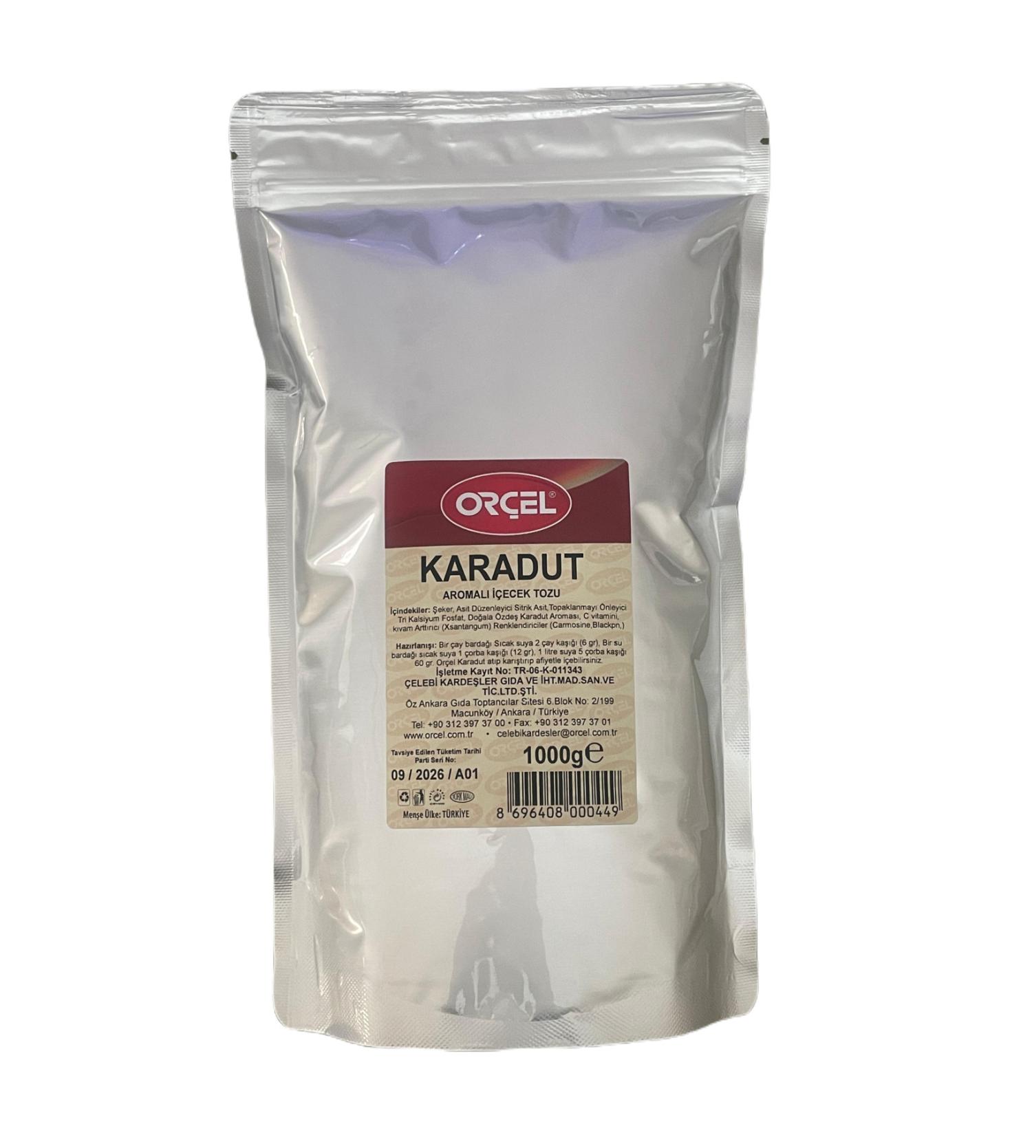 OR EL Black Mulberry Flavored Drink Powder 1000 gr