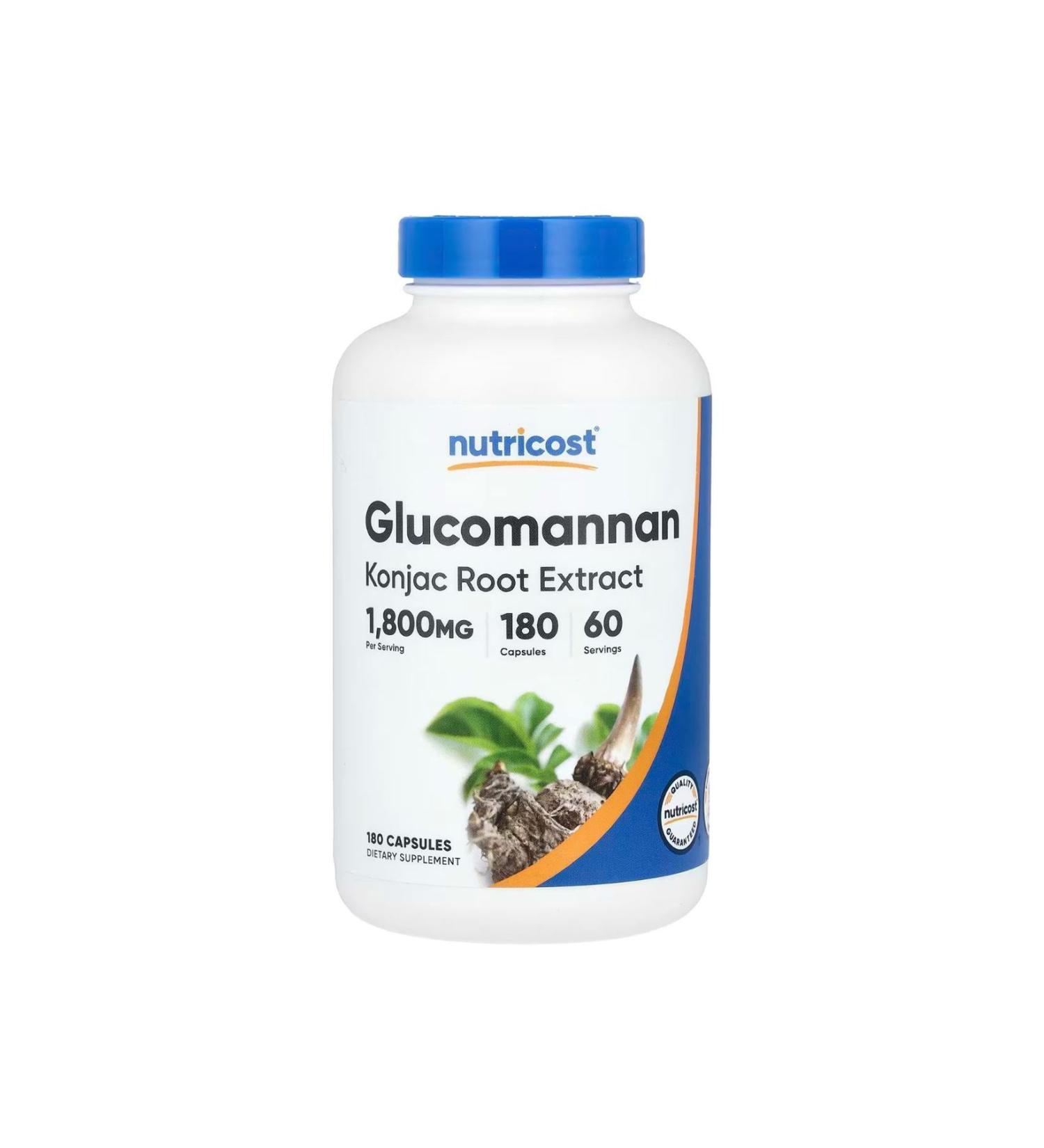Nutricost Glucomannan 600 Mg 180 Capsules