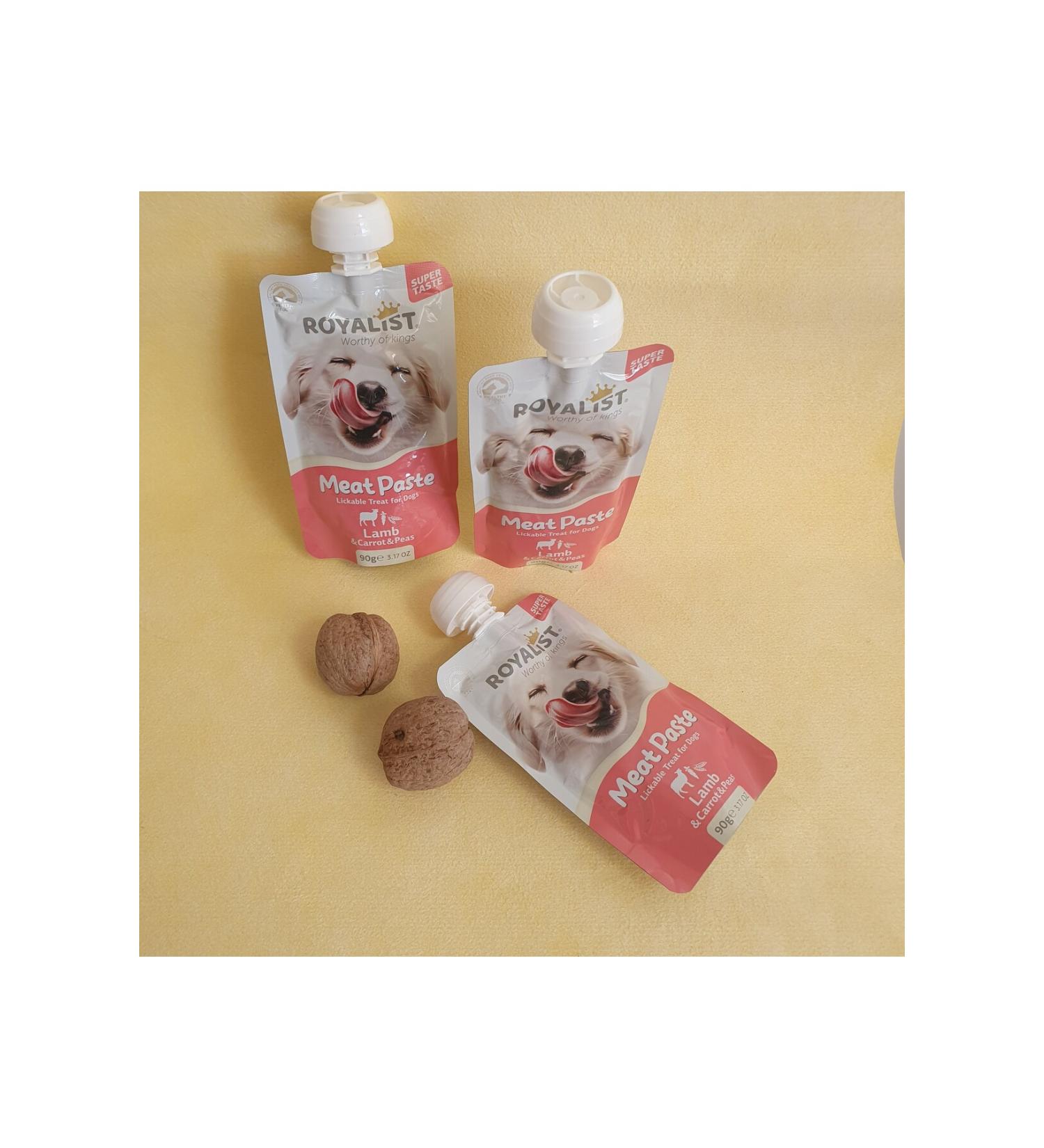 KORKMAZ PACKAGING Meat Paste for Cats Vitamin Depot Lamb Paste 90 gr (12 Pieces E 3 Pieces Free)