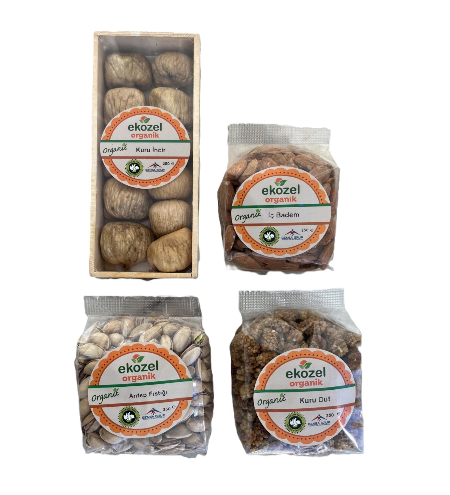 Ekozel Organic Dried Fruits and Organic Nuts - 1000 G