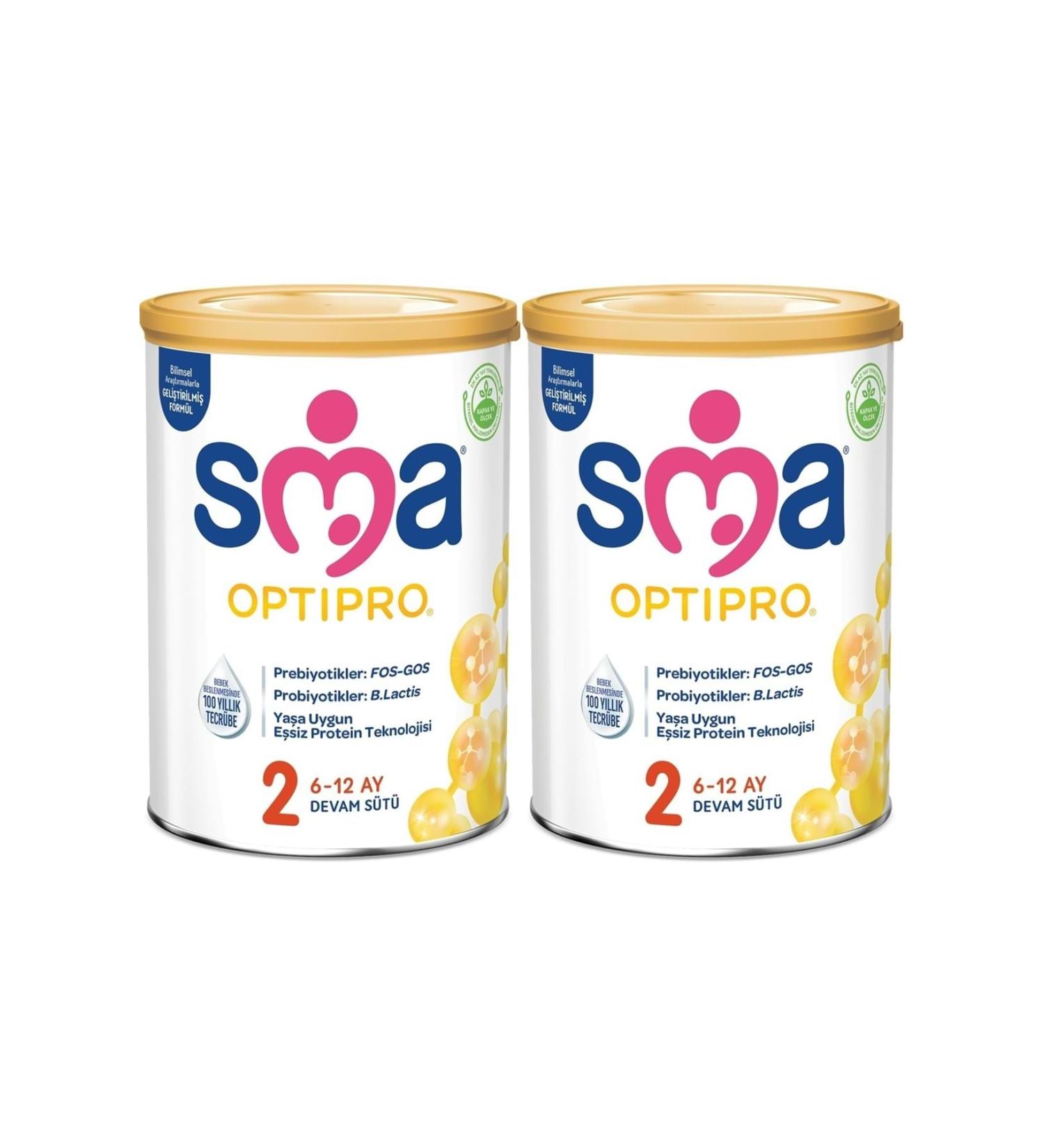 SMA Optipro 800GR No:2 Follow-On Milk (6-12 Months) (Set of 2)