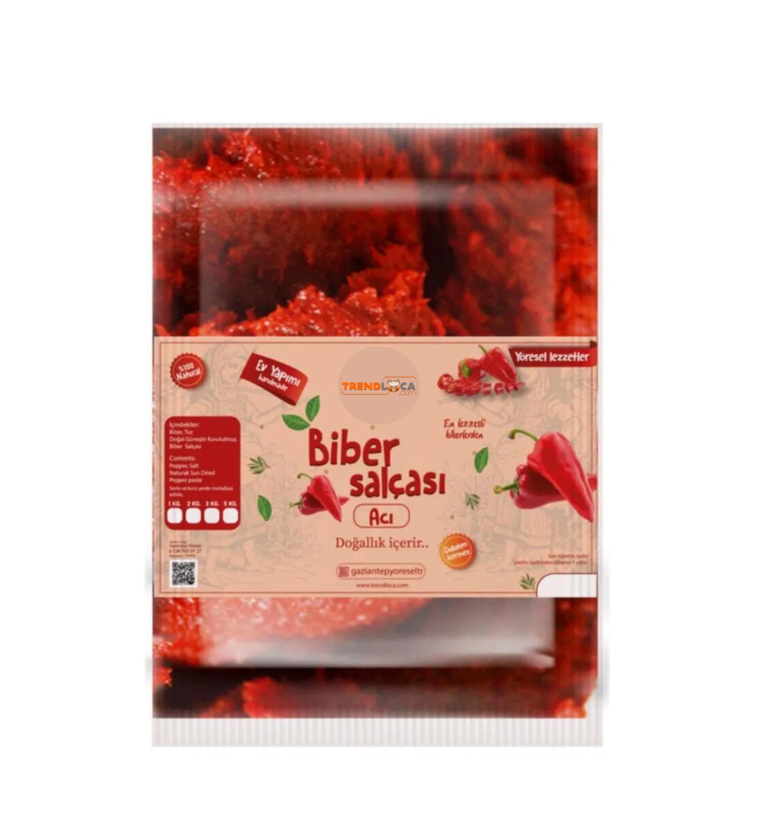 Trend Loca Gaziantep Hot Pepper Paste Sun Dried Hot Pepper Paste 5 Kg New Season