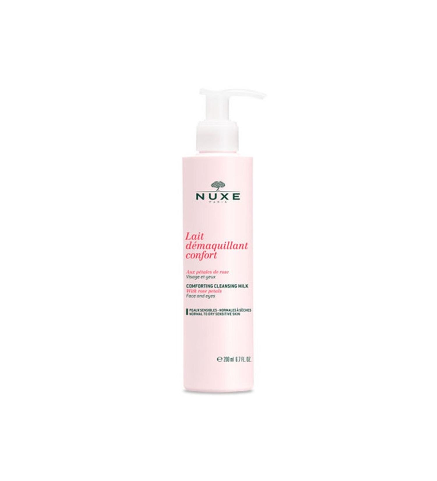 Nuxe Lait D maquillant Confort Aux Petales De Rose Rose Petal Make-Up Remover Milk 200 ml