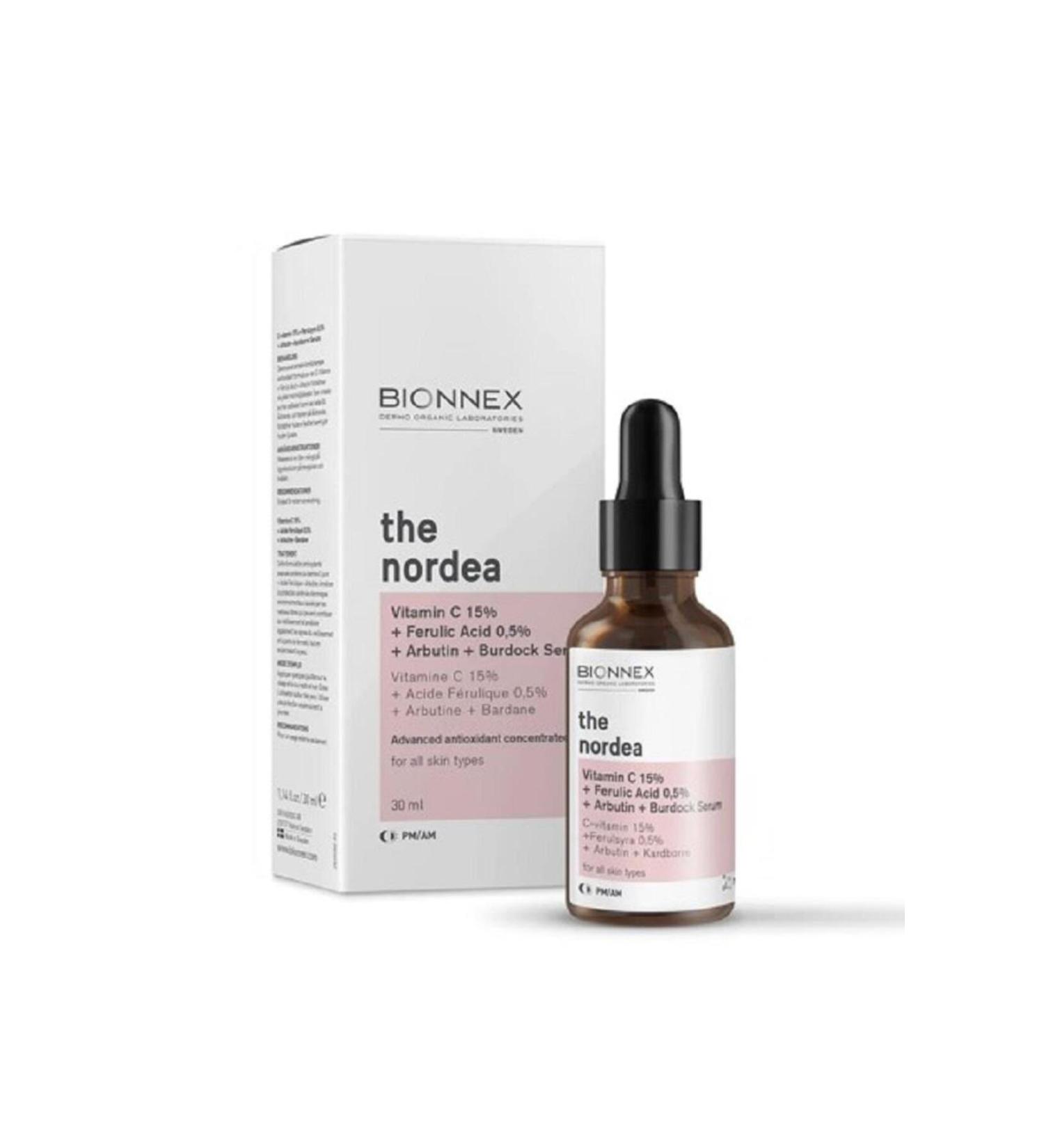 Bionnex The Nordea Vitamin C 15% Ferulic Acid 0.5% Arbutin Burdock Serum 30 ml