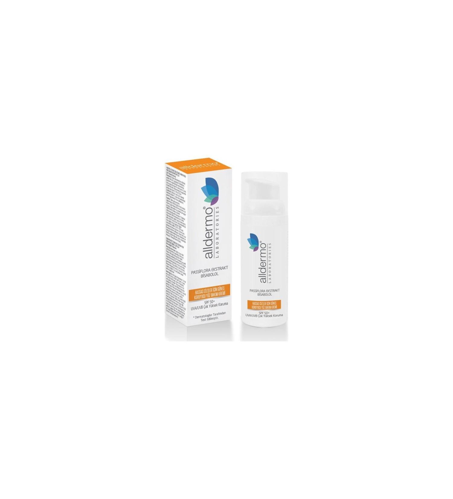 Alldermo Sunscreen Face Care Cream for Sensitive Skin Spf50 50 ml