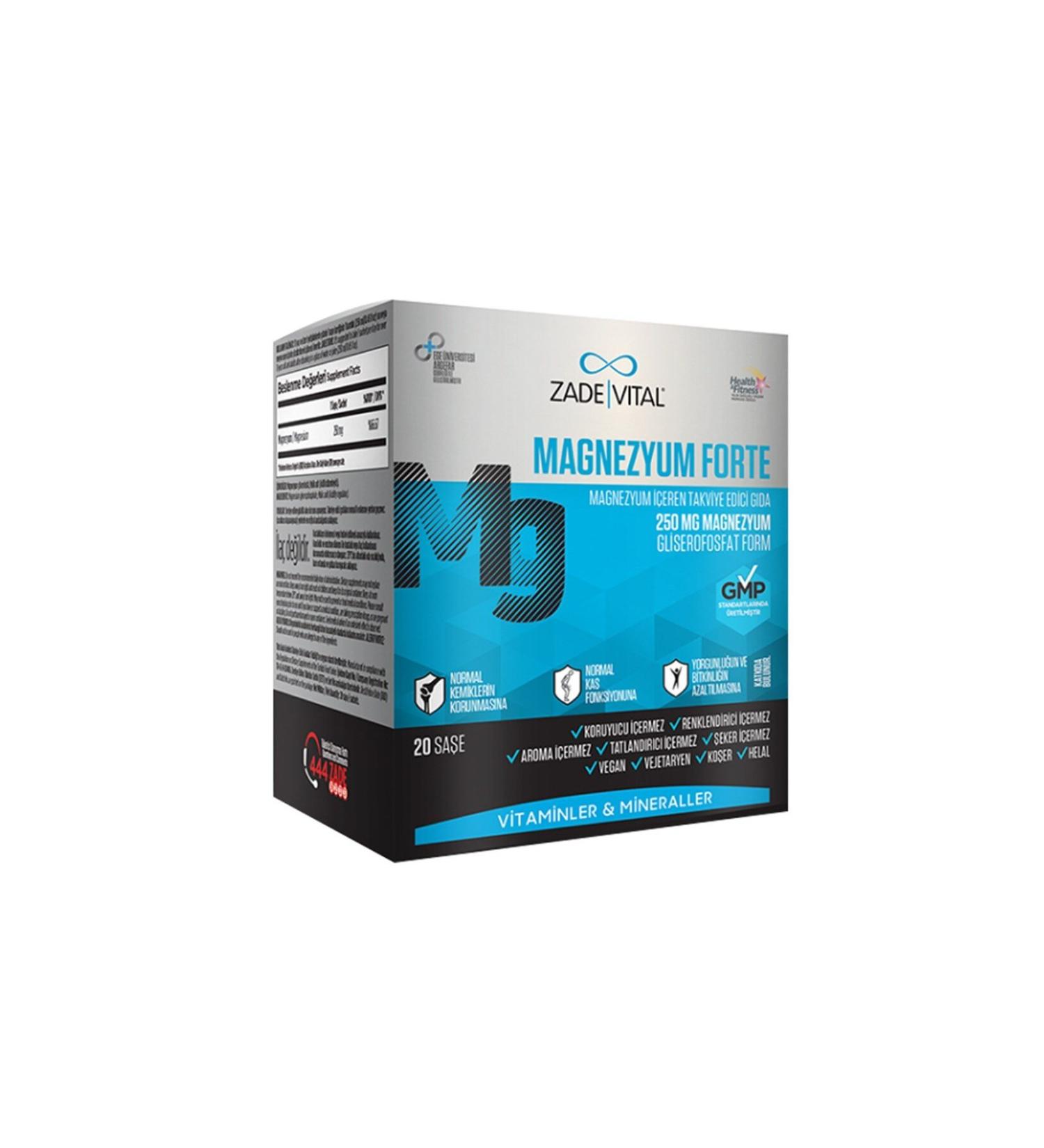 Zade Vital Magnesium Forte 20 Sachet