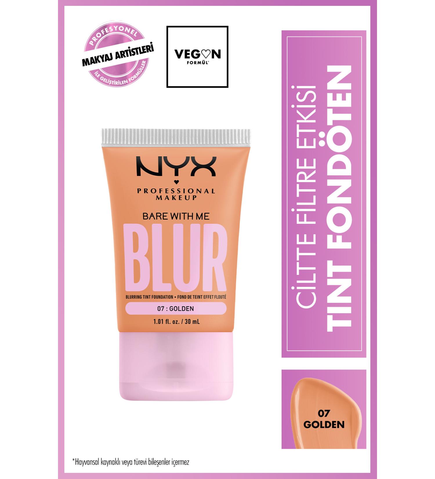 NYX Professional Makeup Blur Tint Skin Filter Effect Foundation - 07 Golden - Buy Online on GoSupps.com