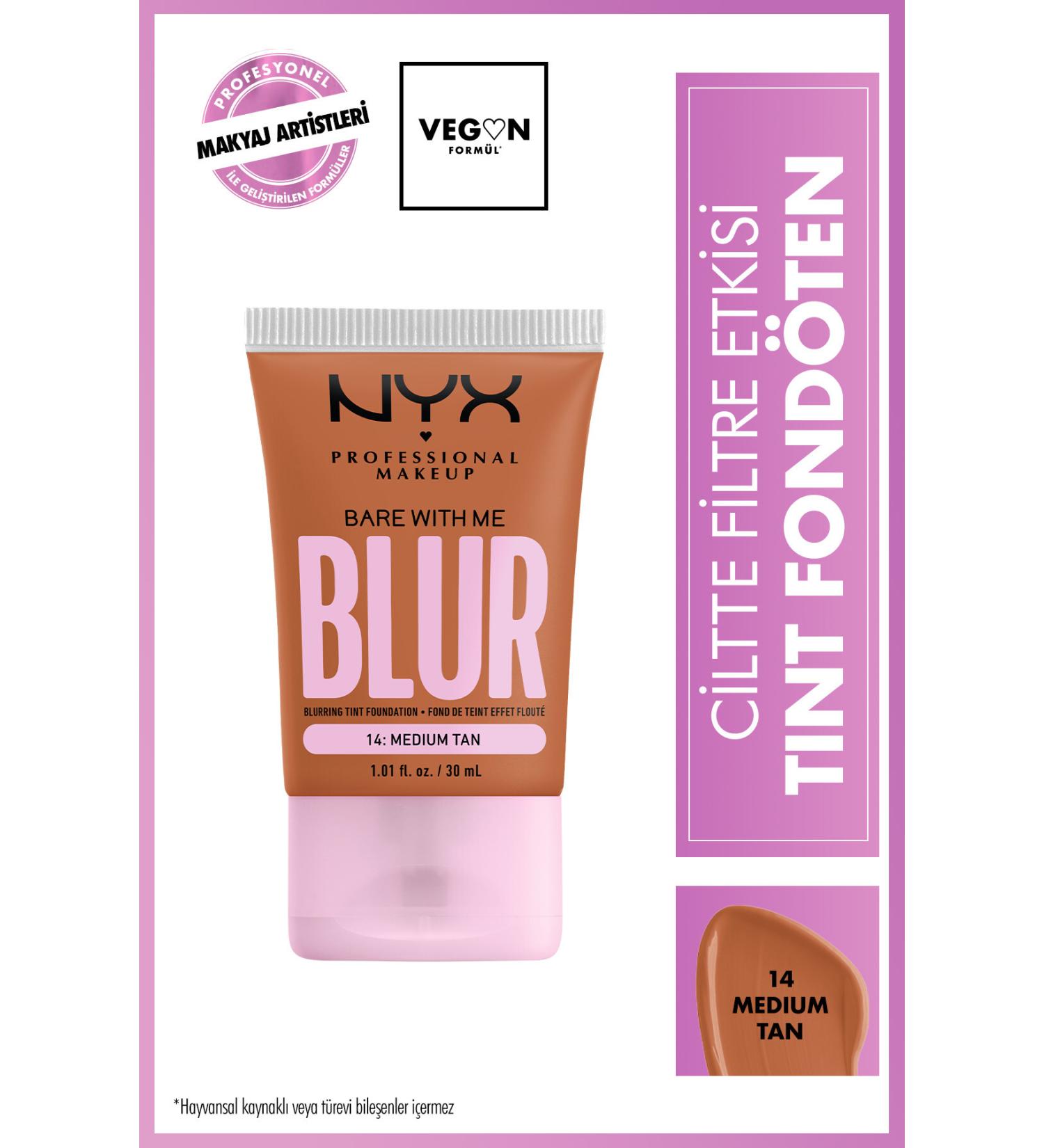 NYX Professional Makeup Blur Tint Skin Filter Effect Foundation - 14 Medium Tan - Buy Online on GoSupps.com