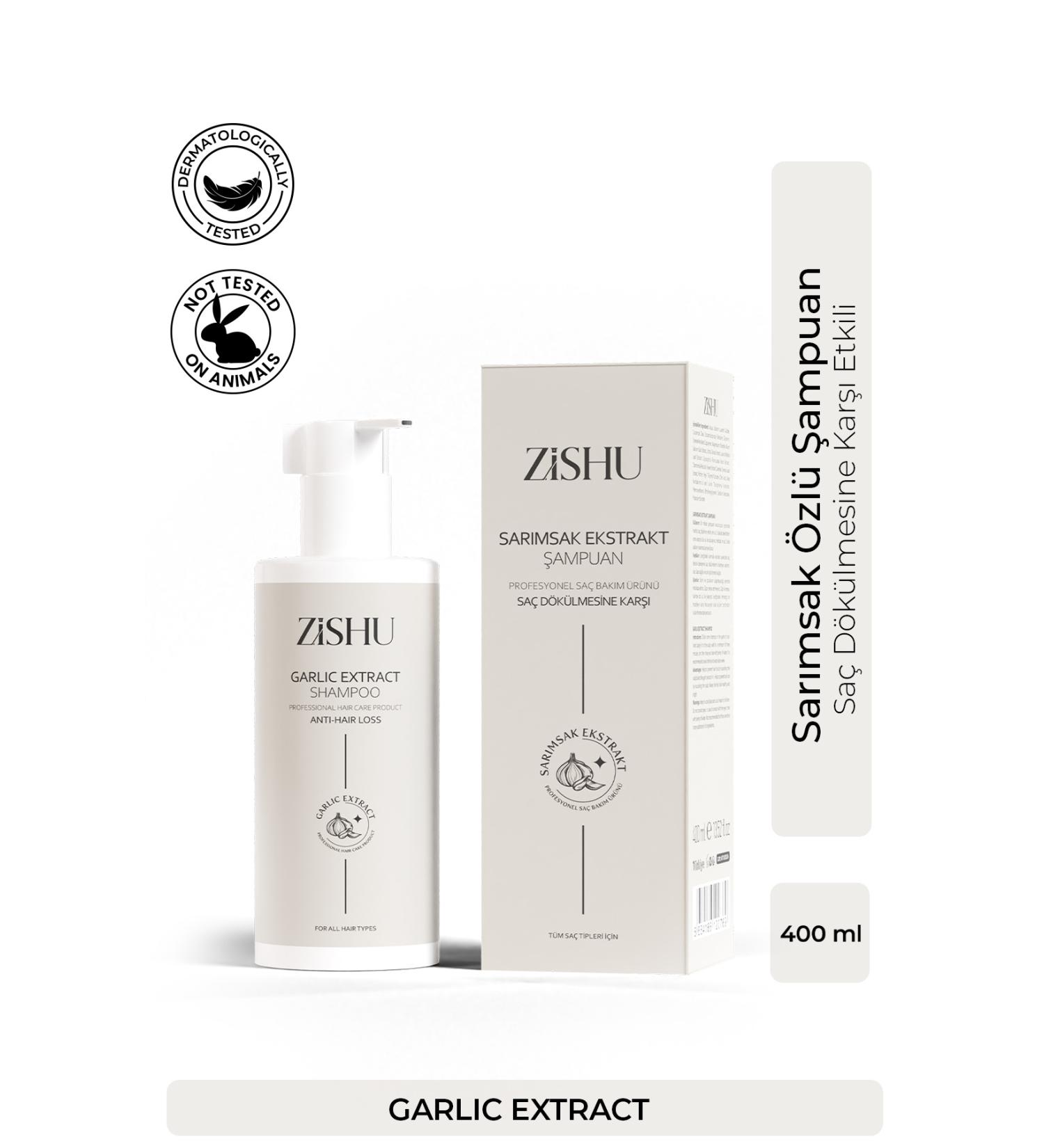 Z SHU Garlic Essence Shampoo - Against Hair Loss -400ml - Buy Online on GoSupps.com