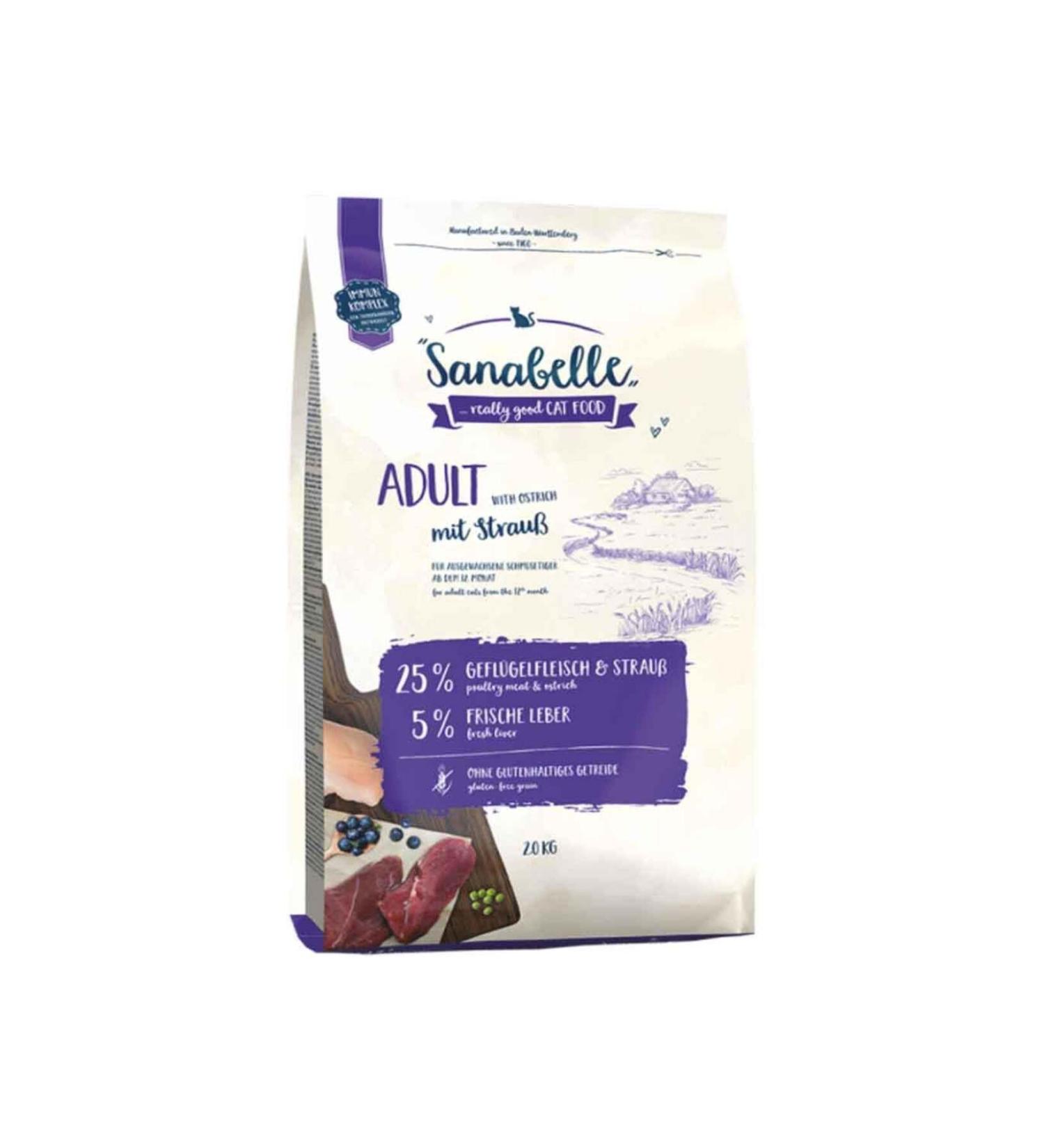 Sanabelle Ostrich Ostrich Cat Food 10 Kg