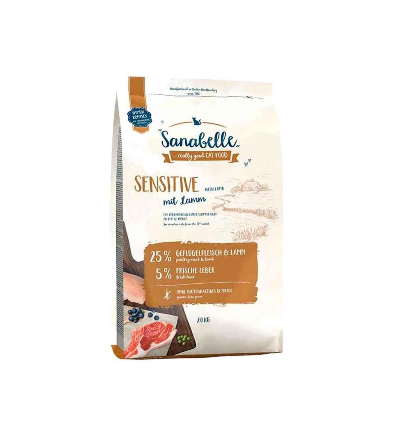 Sanabelle Sensitive Lamb Meat Sensitive Cat Food 2 Kg