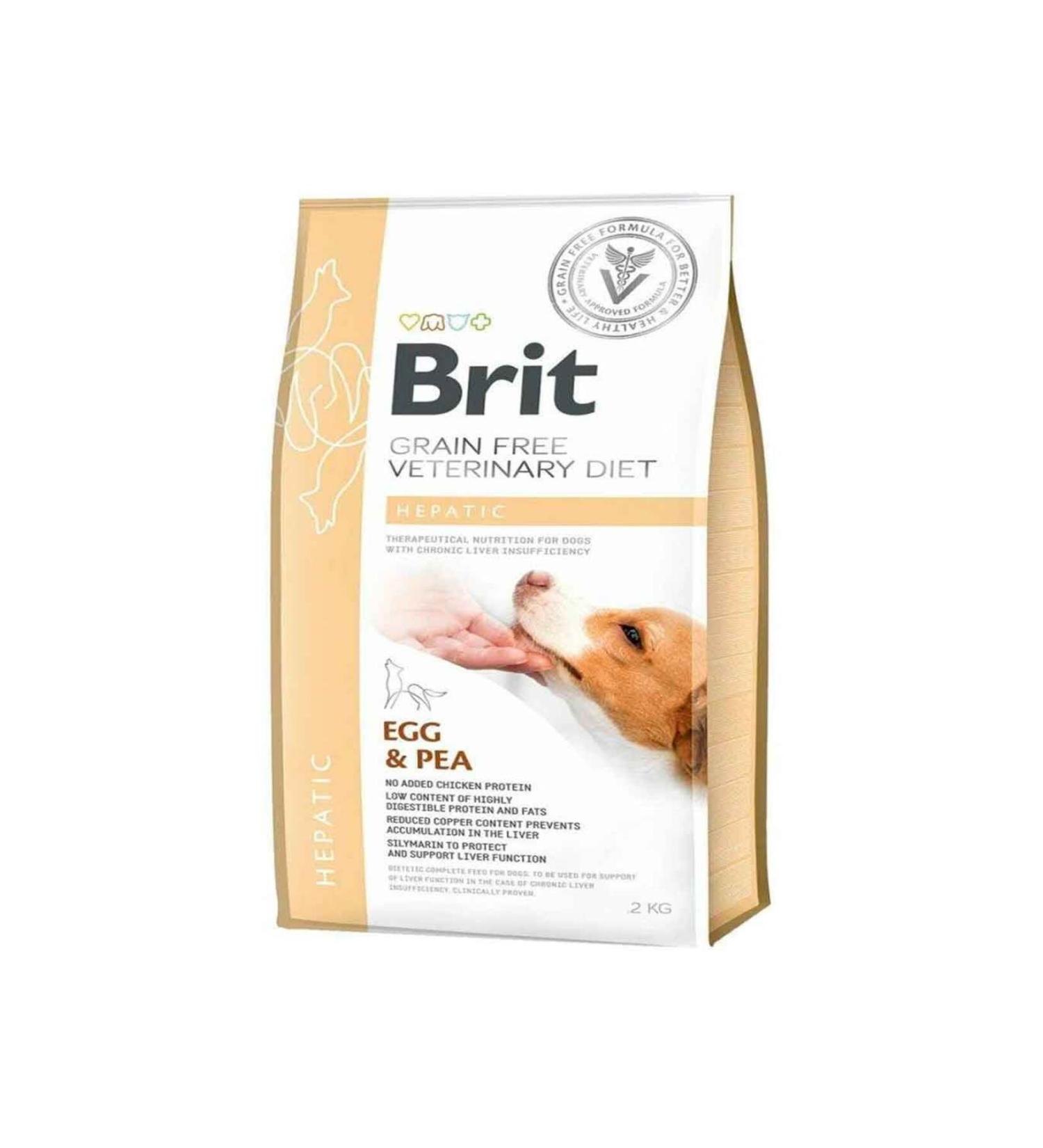 Brit Care Brit Veterinary Diet Hepatic Grain-Free Dog Food for Dogs with Liver Failure 2 Kg