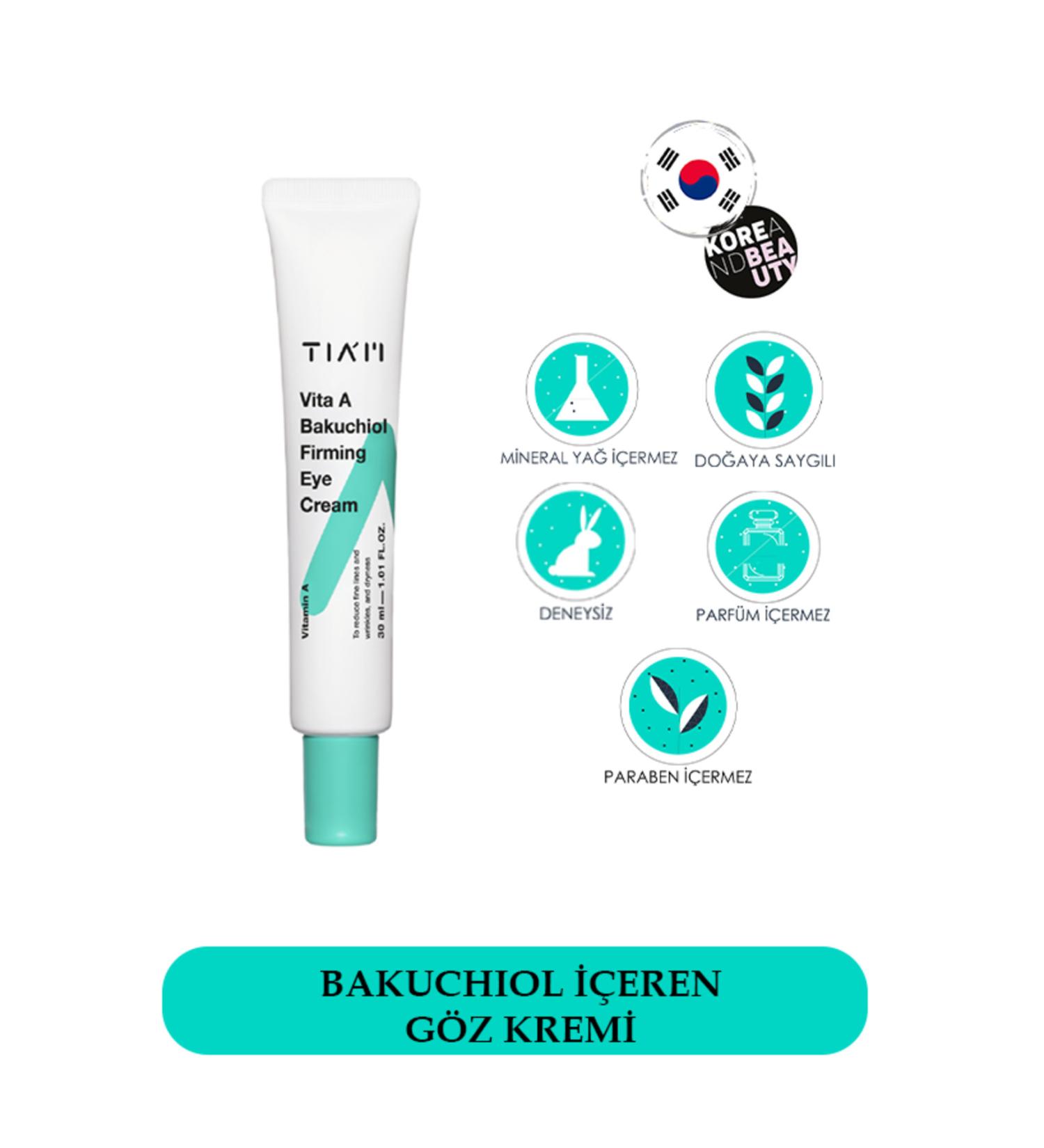 T AM Vita A Bakuchiol Firming Eye Cream 30ml- Anti-Wrinkle Retinol Eye Cream - Buy Online on GoSupps.com