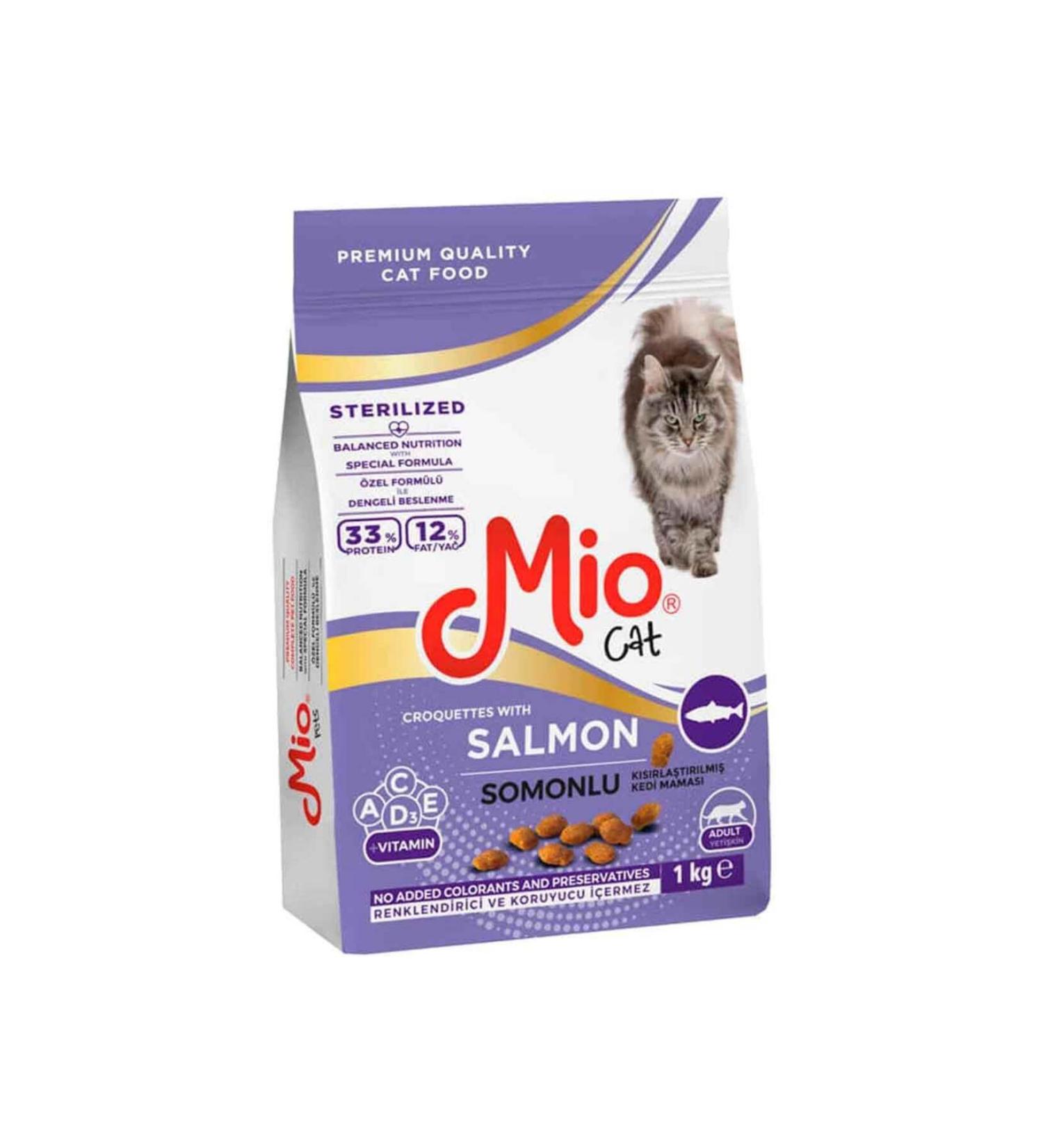 Mio Mio Salmon Sterilized Cat Food 1 Kg