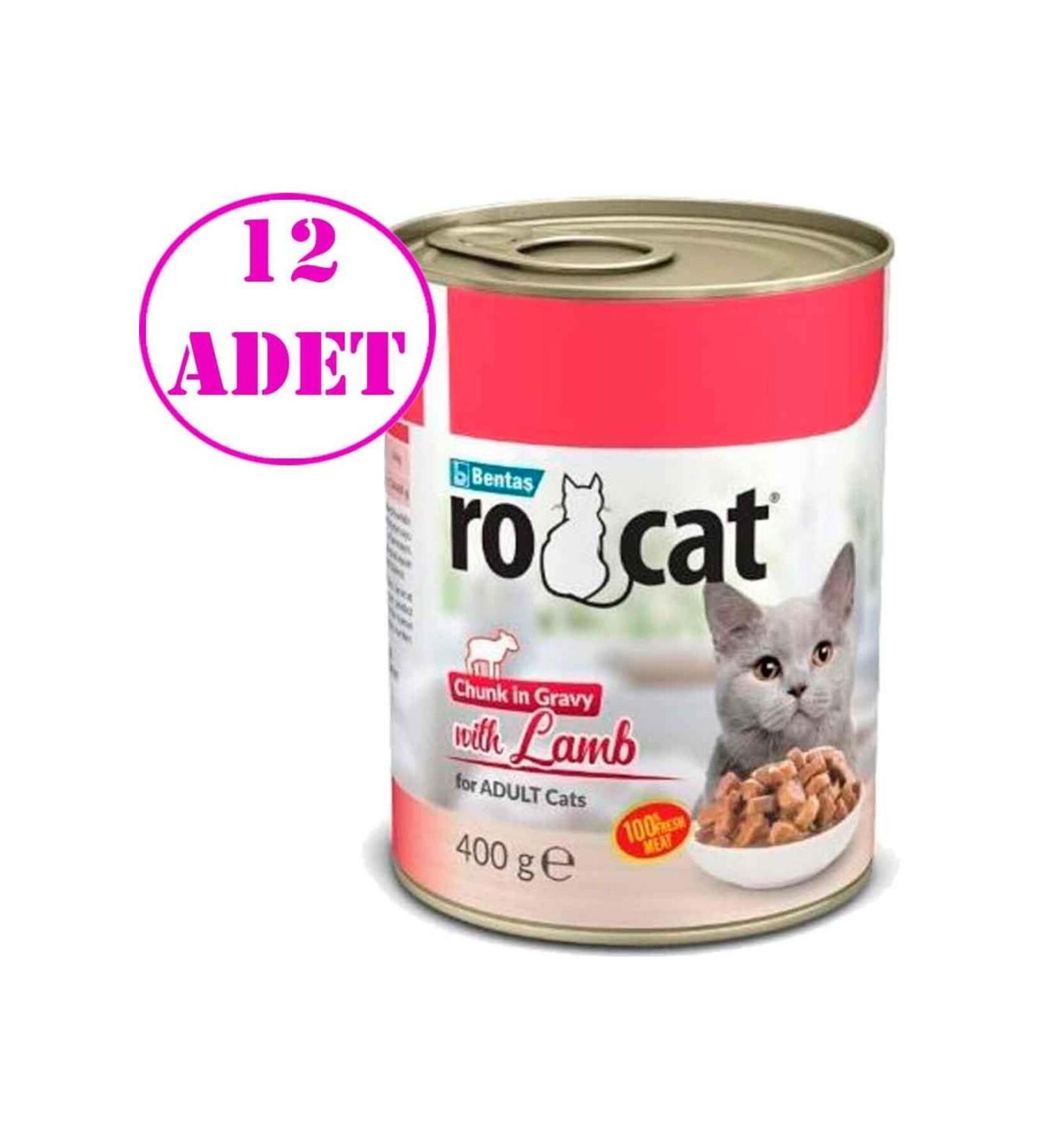 Rocat Ro Cat Lamb Meat Cat Canned Food 400 Gr 12 AD