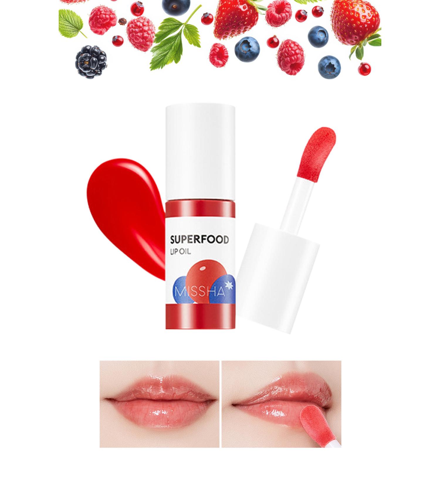 Missha Moisturizing and Nourishing Lips Forest Fruit Lip Care Oil Super Food Lip Oil Berry - Buy Online on GoSupps.com