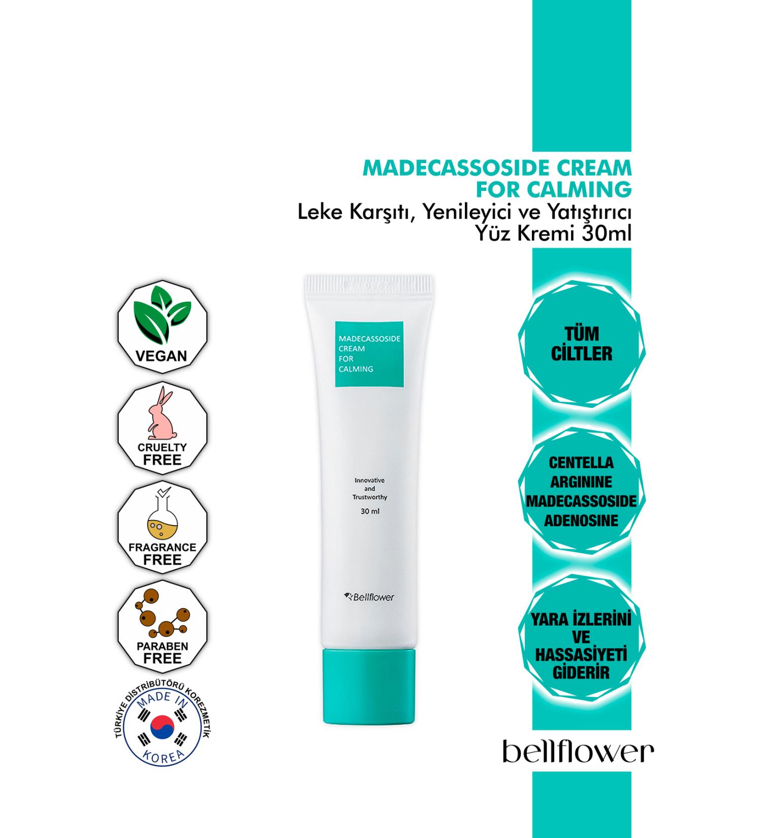 Moisturizing Soothing Regenerating Anti-Spot Cream with Bellflower Madecassoside and Centella 30ml
