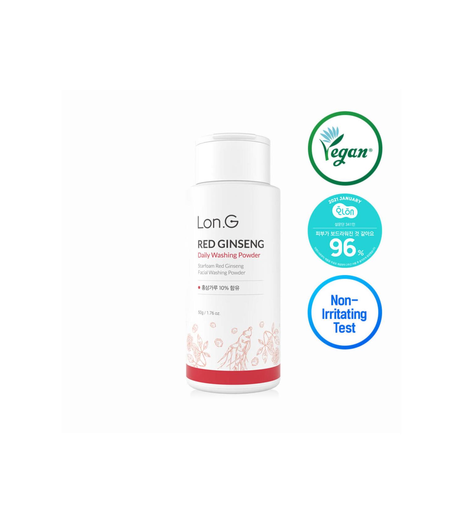 Long K-beauty Red Ginseng Starfoam Facial Cleansing Powder 50g