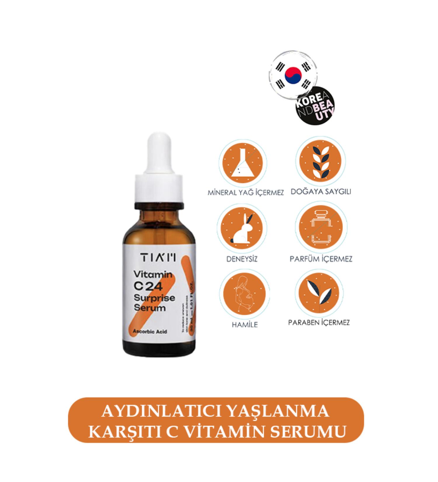 T AM Vitamin C24 Surprise Serum 30 ml " Ascorbic Acid 2% Ethyl Ascorbic Acid - Buy Online on GoSupps.com