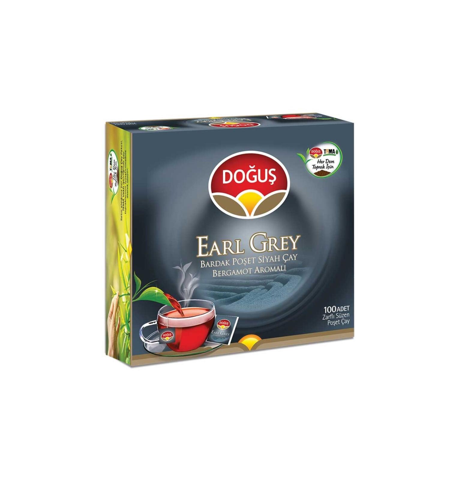 Dogus Earl Grey Bergamot Flavored Tea Bag 100 Pieces