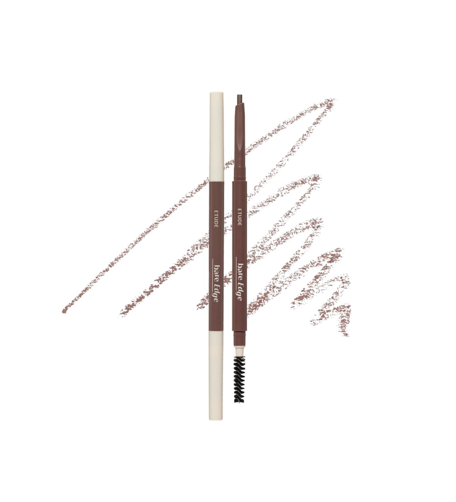 ETUDE Bare Edge Slim Brow / 3d Hexagonal Tip Natural Looking Eyebrow Pencil-02 Natural Brown - Buy Online on GoSupps.com