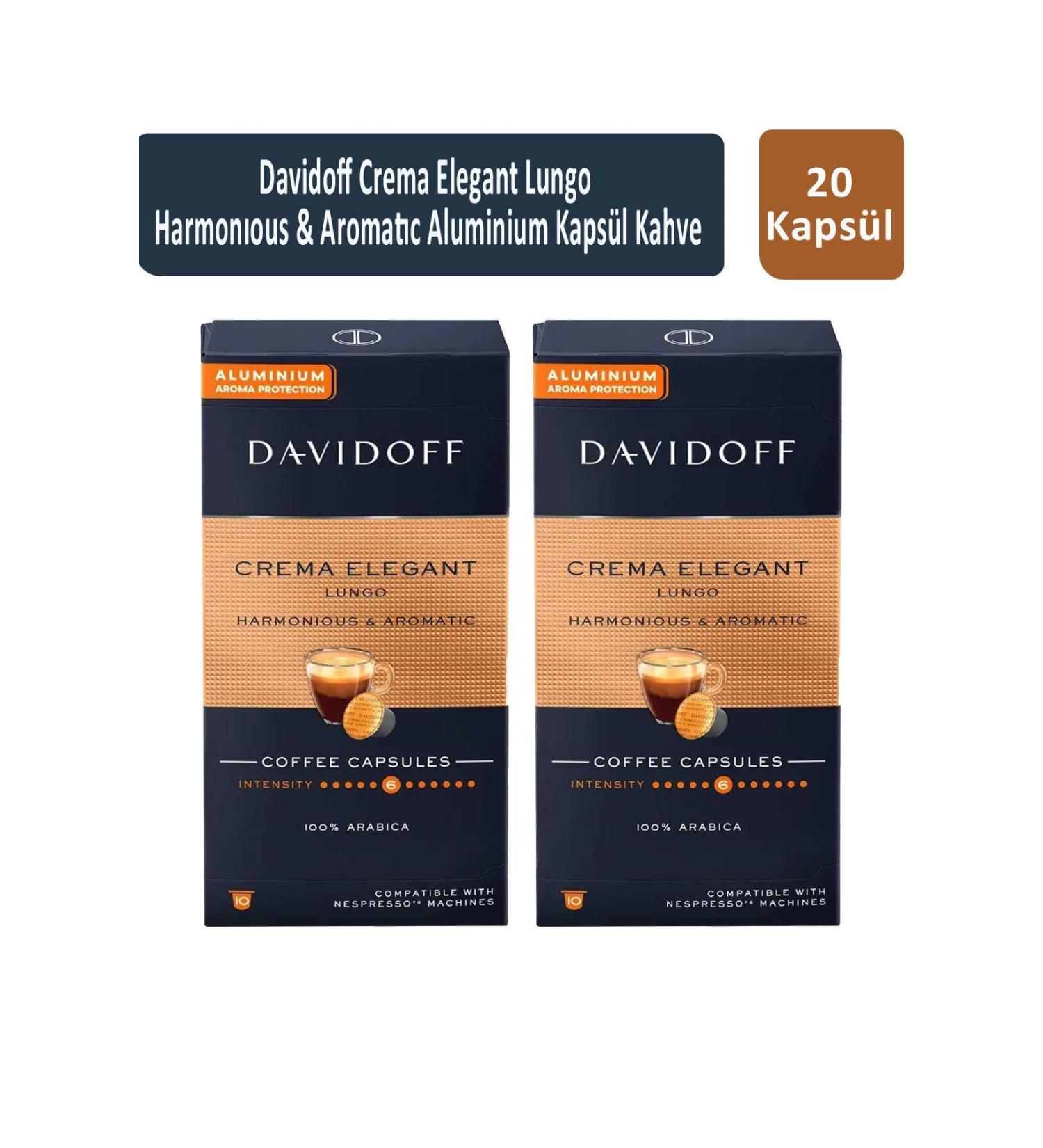 Tchibo Crema Elegant Lungo Harmonious & Aromatic Capsule Coffee x 2 Pieces