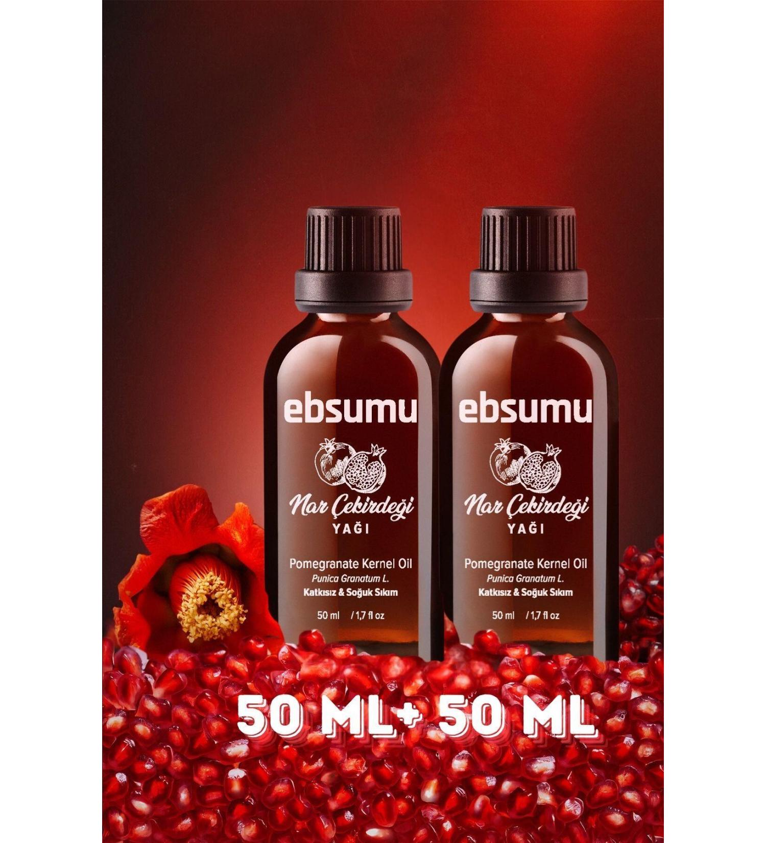 Ebsumu Pomegranate Seed Oil 100 ML | Intensive Nourishing Skin Care and Body Support Oil