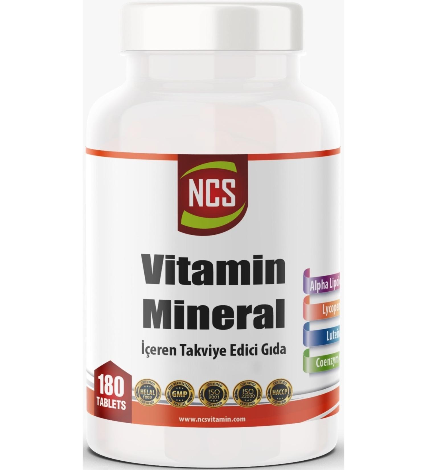 Ncs Vitamin Mineral Multivitamin Coenzyme Alpha Lipoic 180 Tablet 2 Boxes 360 Tablets
