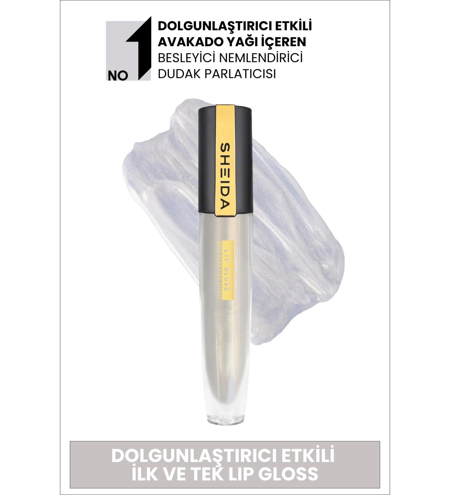 Sheida Plumping Effect Lip Gloss Lipgloss - Metallic Gold No: 53 Nourishing & Shiny Effect - Buy Online on GoSupps.com