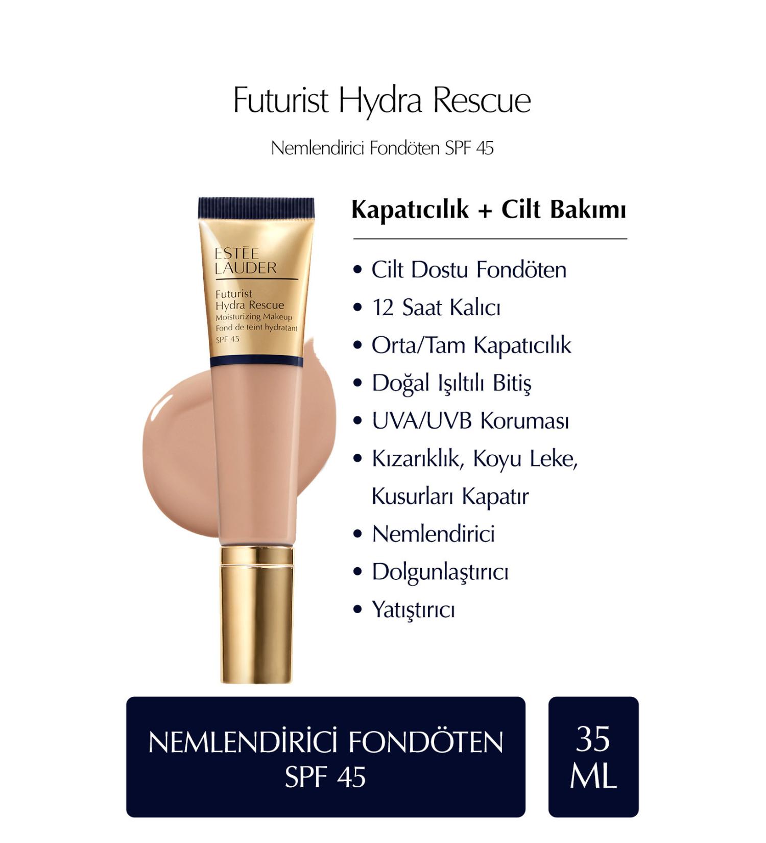 Estee Lauder SPF 45 Moisturizing Fortified Foundation 35ml - Color: 3N2 Wheat NATUL NB 594