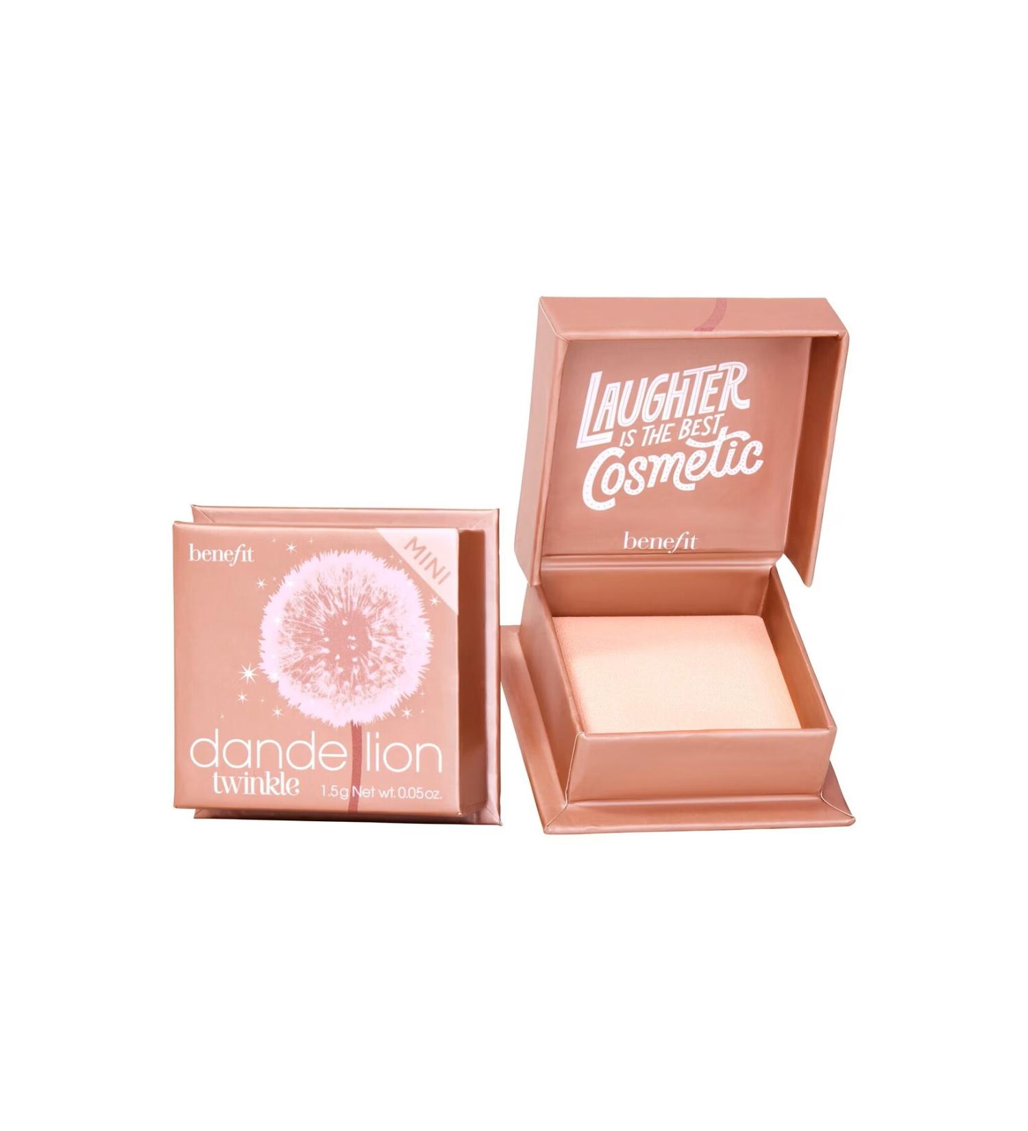 benefit cosmetics MINI - Dandelion Twinkle - Intensely Pigmented Illuminating Shimmering Powder Blush 1.5G Beige