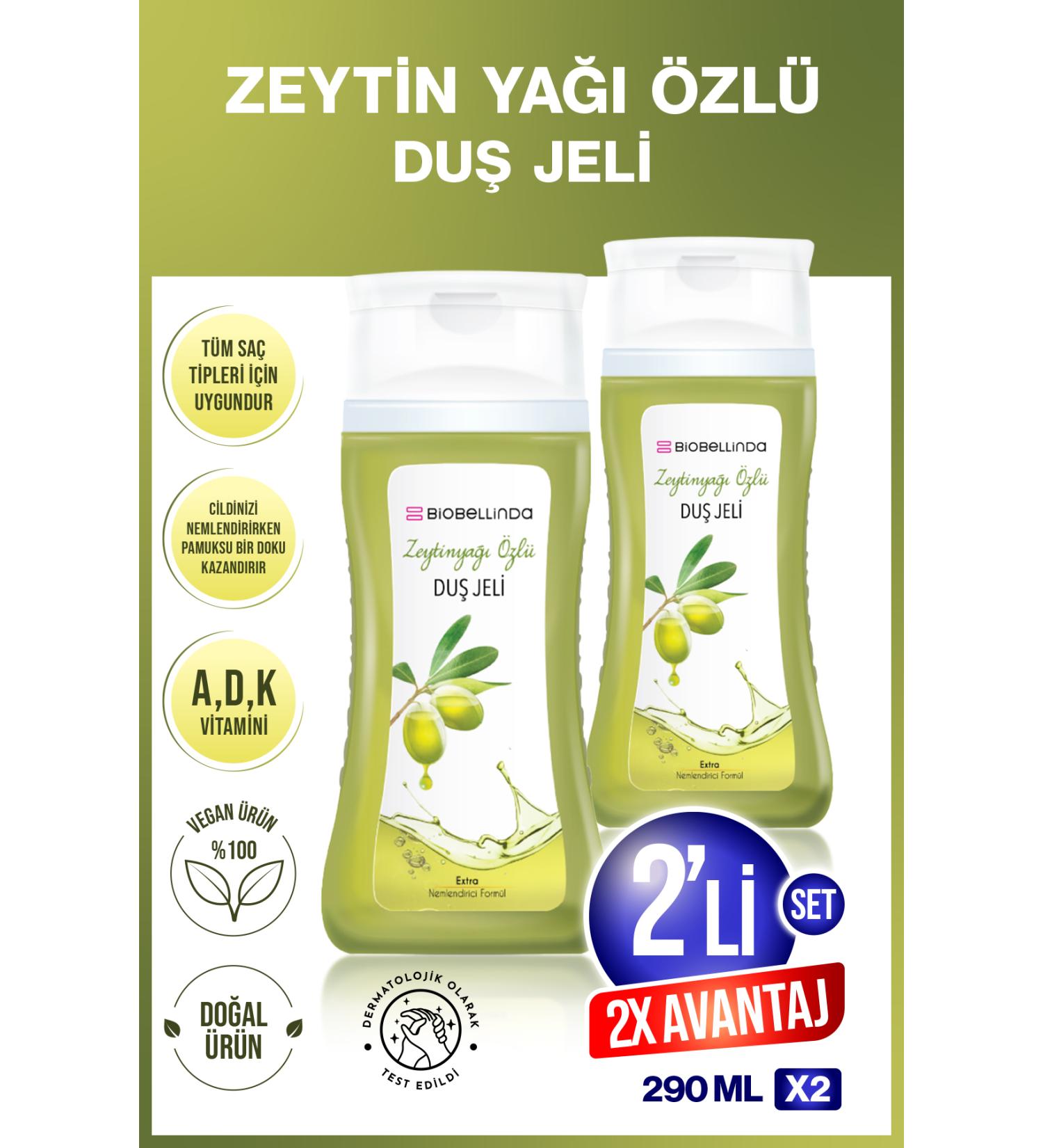 BioBellinda Shower Gel Olive Oil Extract 290 ml (SET OF 2)