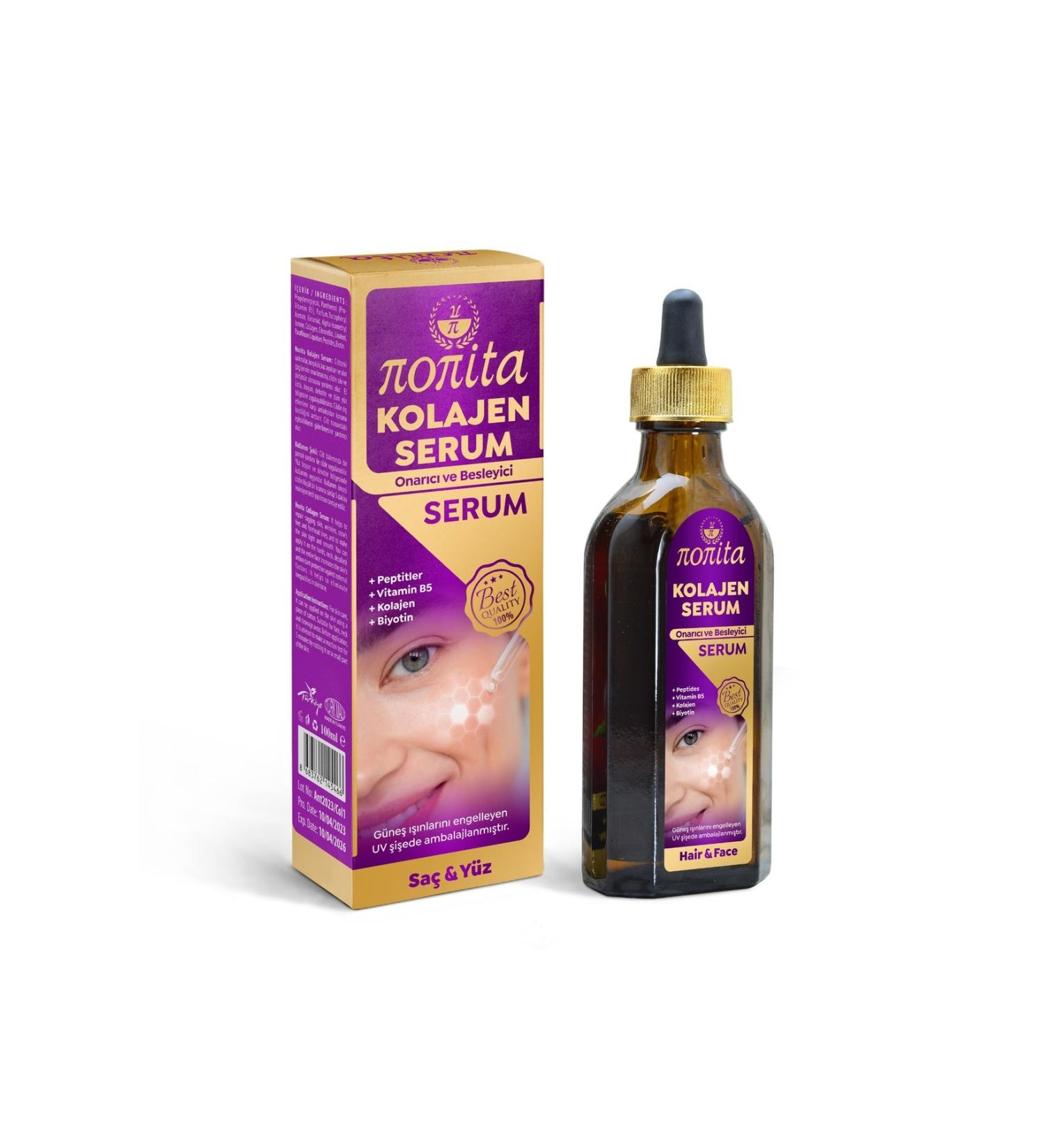 nonita Collagen Serum 100 ml Hair and Face Repair and Nourishing Serum - Buy Online on GoSupps.com
