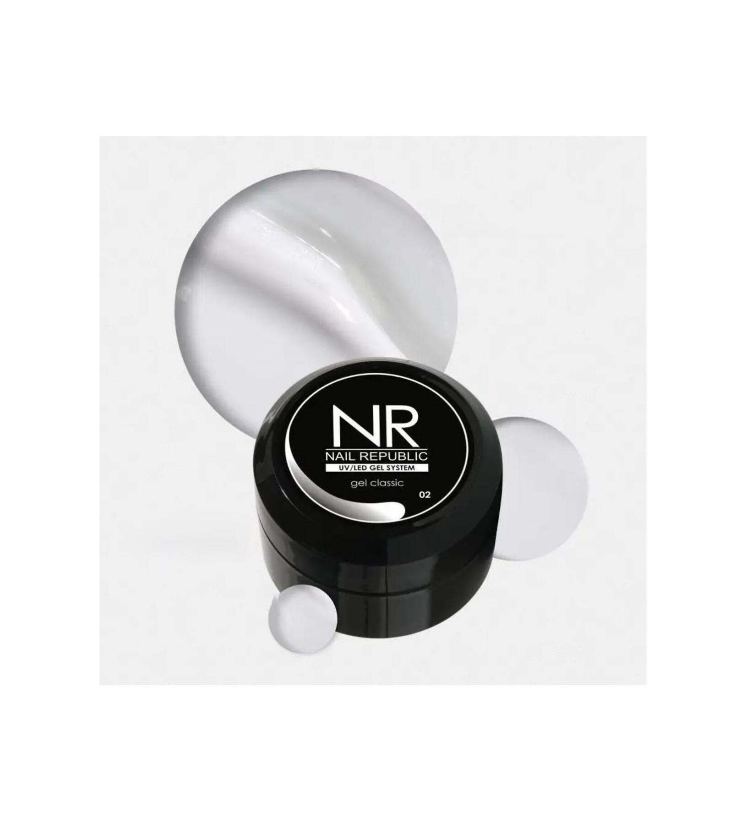 Nail Republic Artificial Nail Gel Uv Gel Classic (WHITE) 50gr. 02