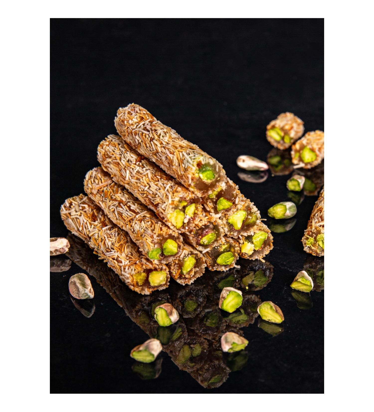 ANTEP FACTORY Kadayif Pistachio Wick Turkish Delight 1 Kg