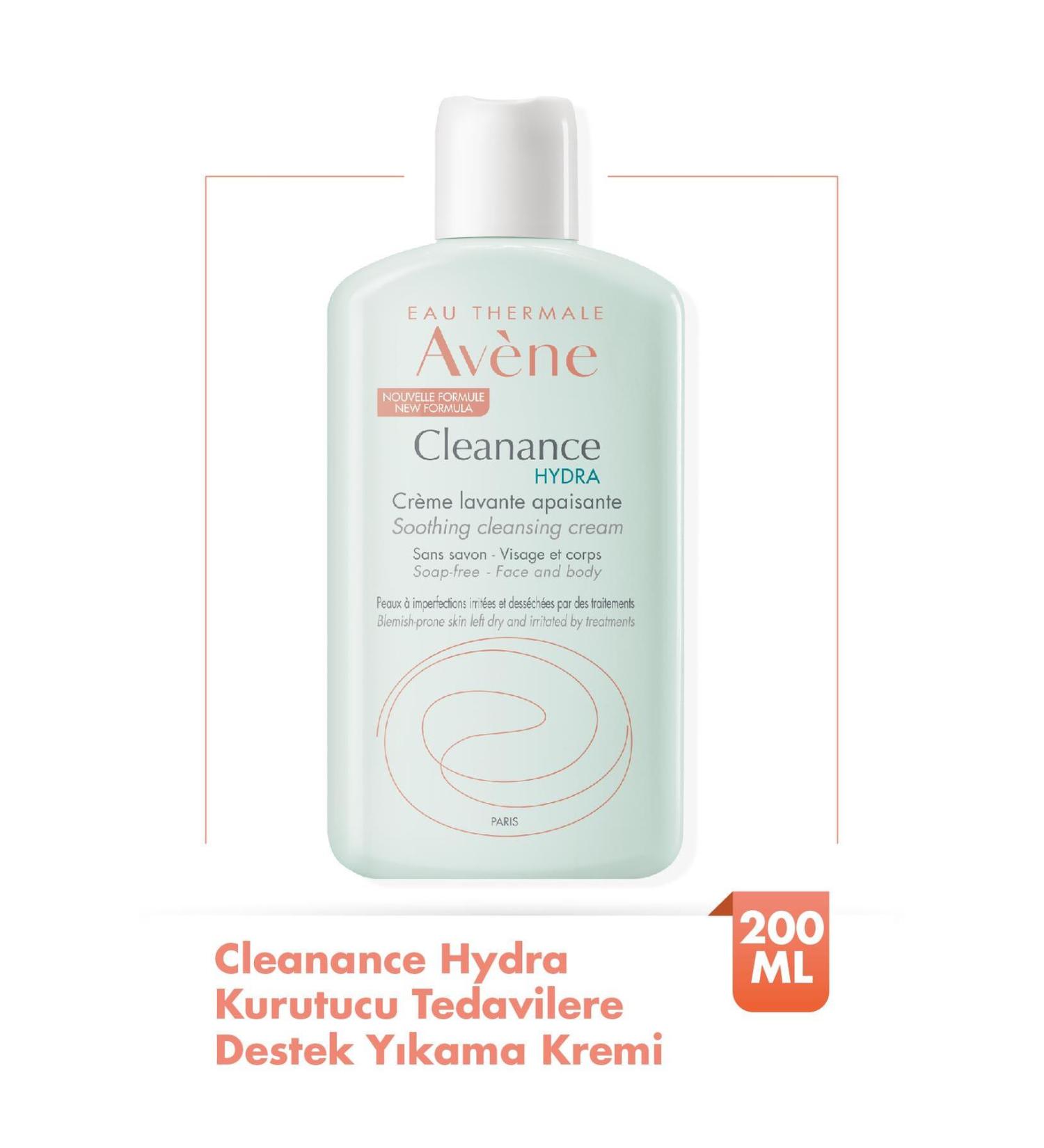 Avene Cleanance Hydra Drying Treatment Support Cleansing Cream 200 ml - Buy Online on GoSupps.com