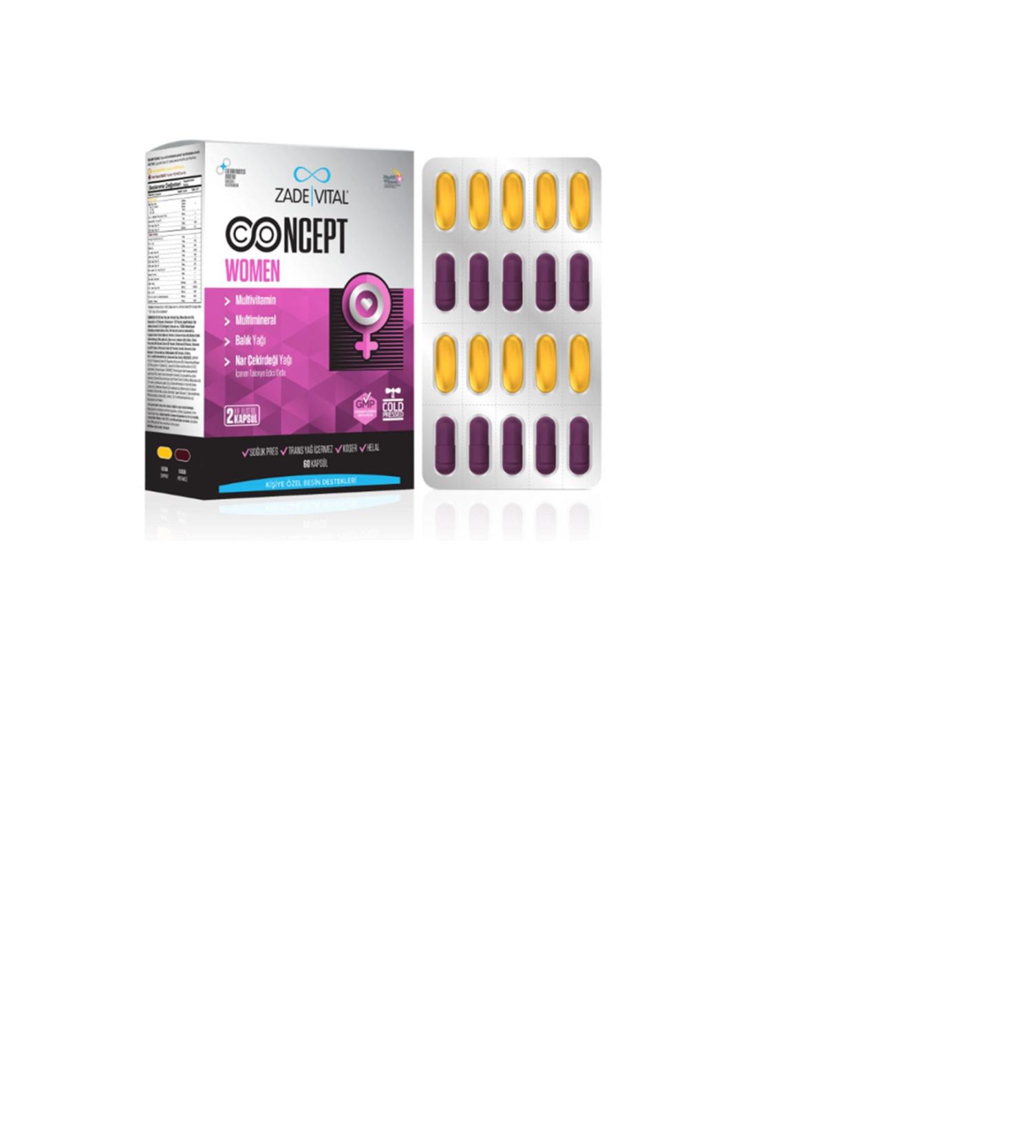 Zade Vital Concept Women Supplementary Food 60 Capsules