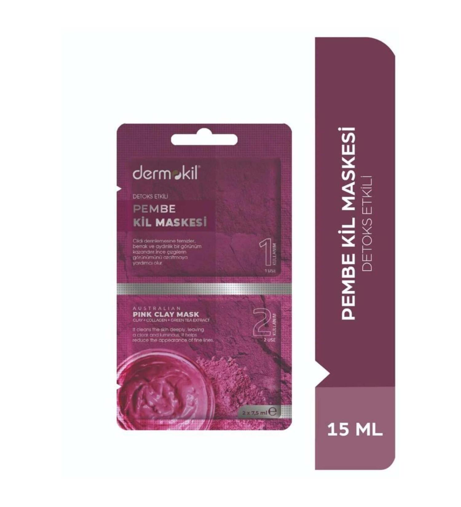 Dermokil Detoxifying Pink Clay Mask 2x7.5