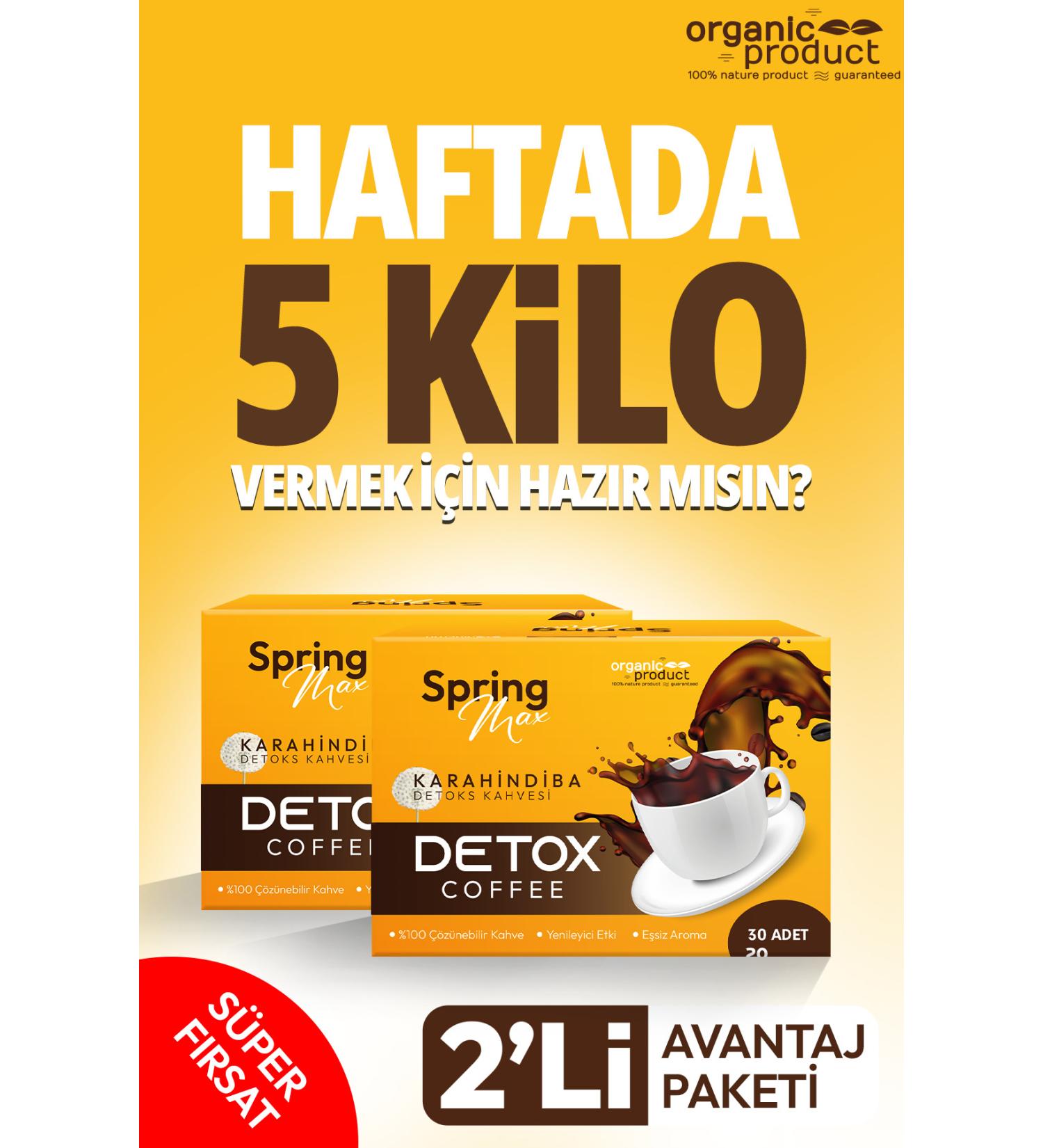 SPRINGMAX Slimming Special Coffee Collagen Detox Chicory Diet Coffee 2 Boxes 40 Sachets - Buy Online on GoSupps.com
