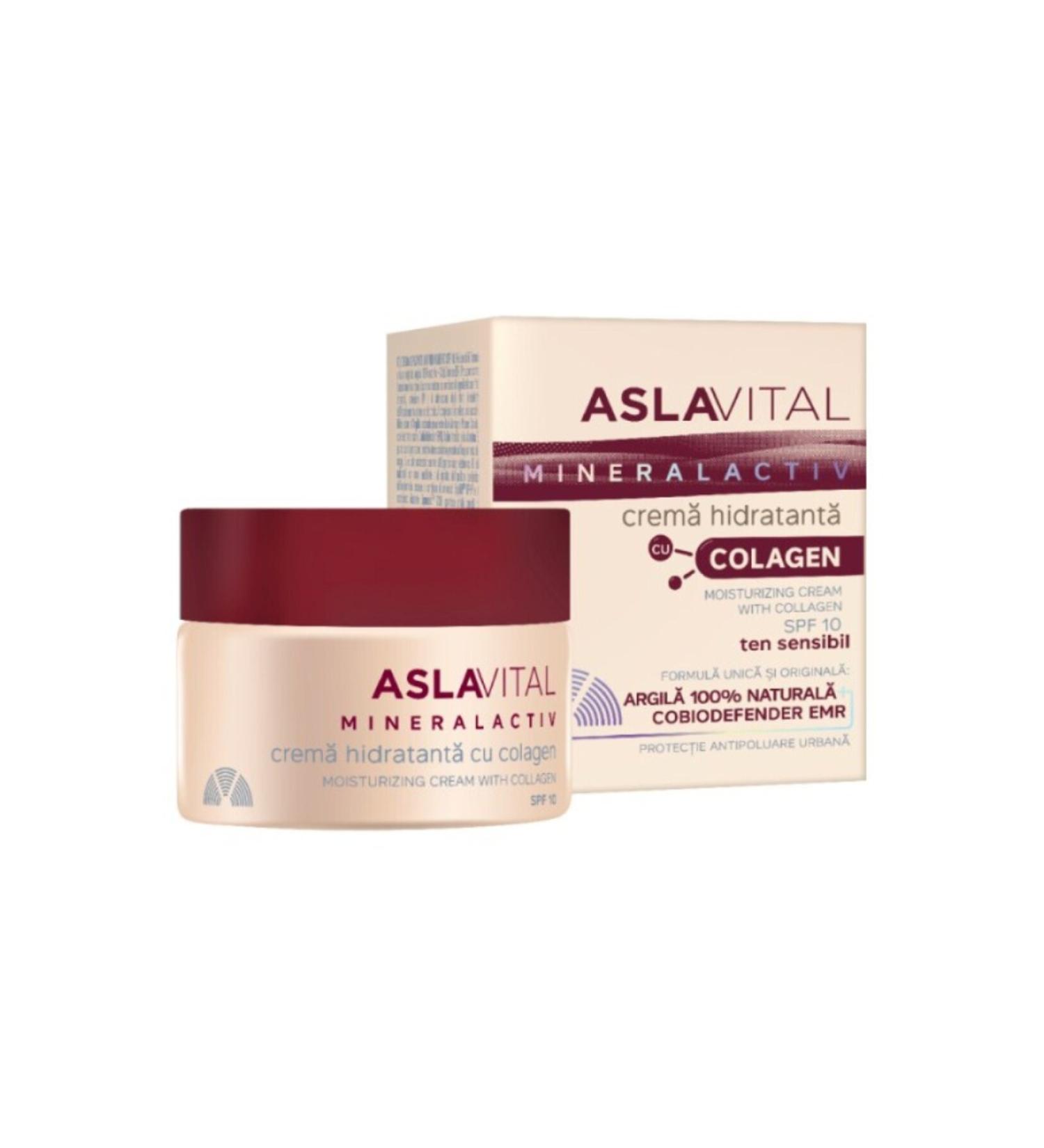 ASLAVITAL Aslavital Collagen SPF 10 Moisturizing Cream 50ml