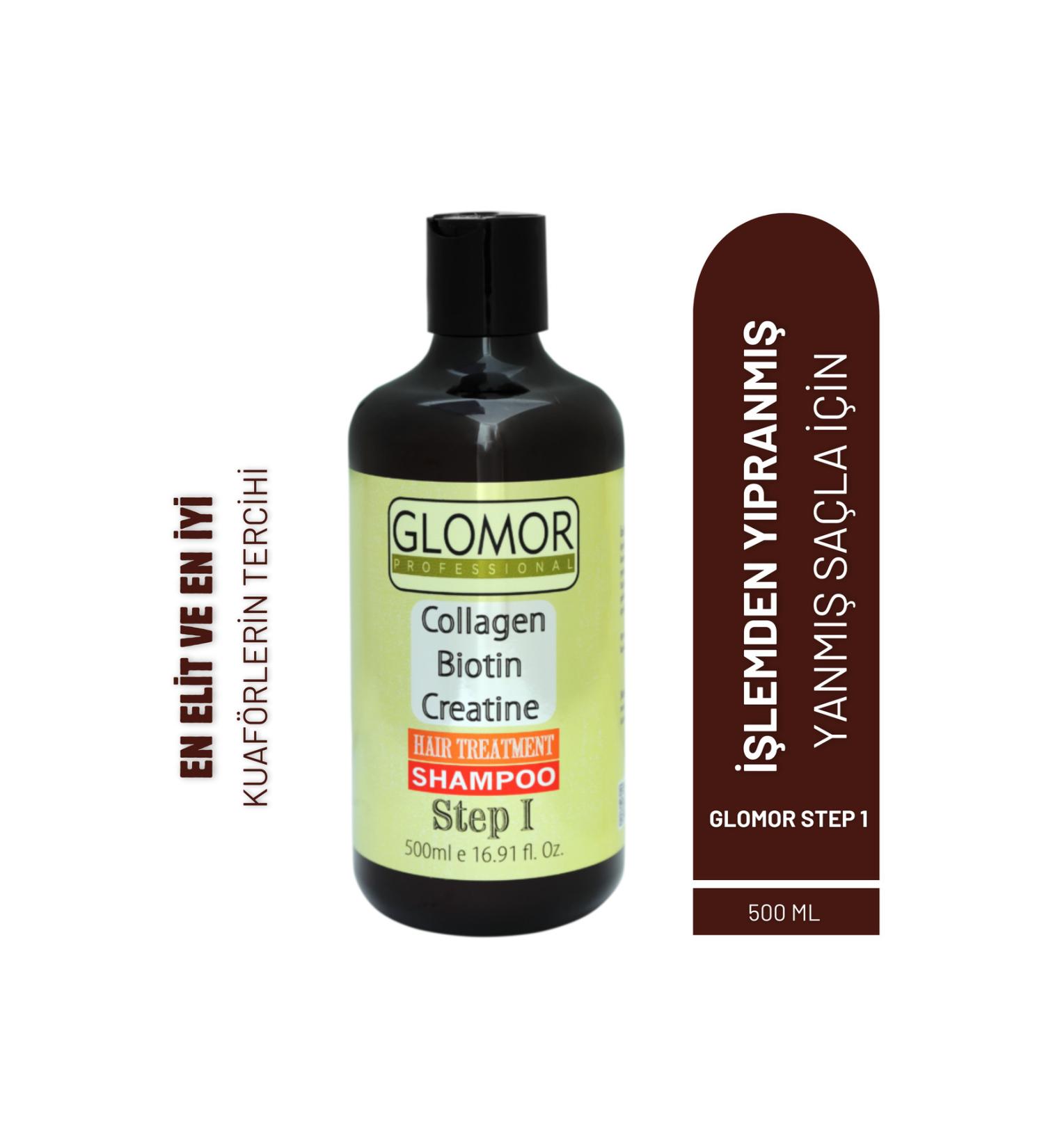 GLOMOR Keratin Botox Shampoo for Hair Damaged by Dye