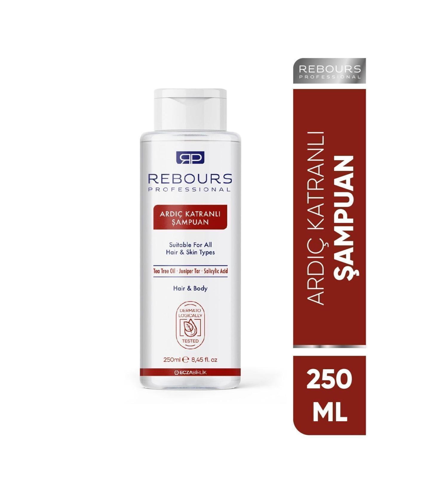 Rebours Juniper Tar Shampoo Hair and Body Seborrheic Anti-Dandruff Flaking Anti-Eczema