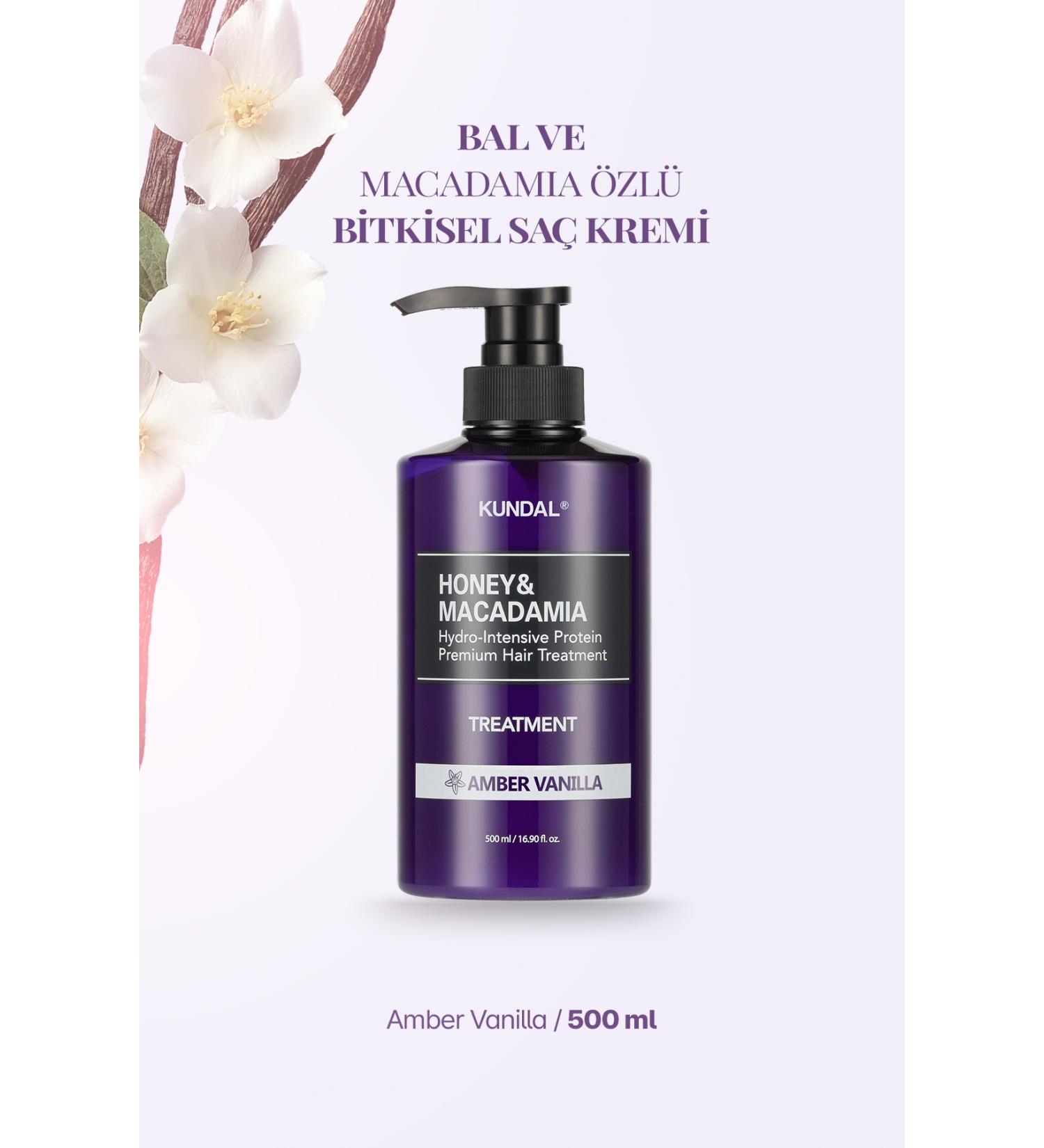 Kundal Intensive Moisturizing and Nourishing Conditioner Honey&macadamia Protein Treatment (AMBER VANILLA) - Buy Online on GoSupps.com