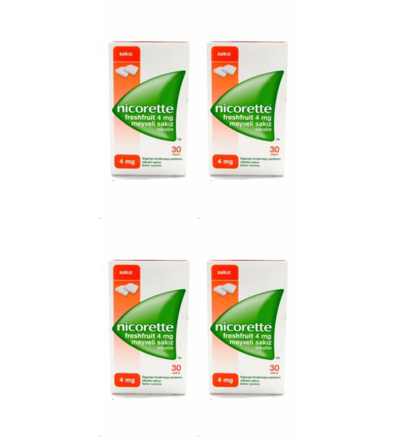 JJNaturel Nico Nik0tin Gum 4 Mg Fruity 30 x 4