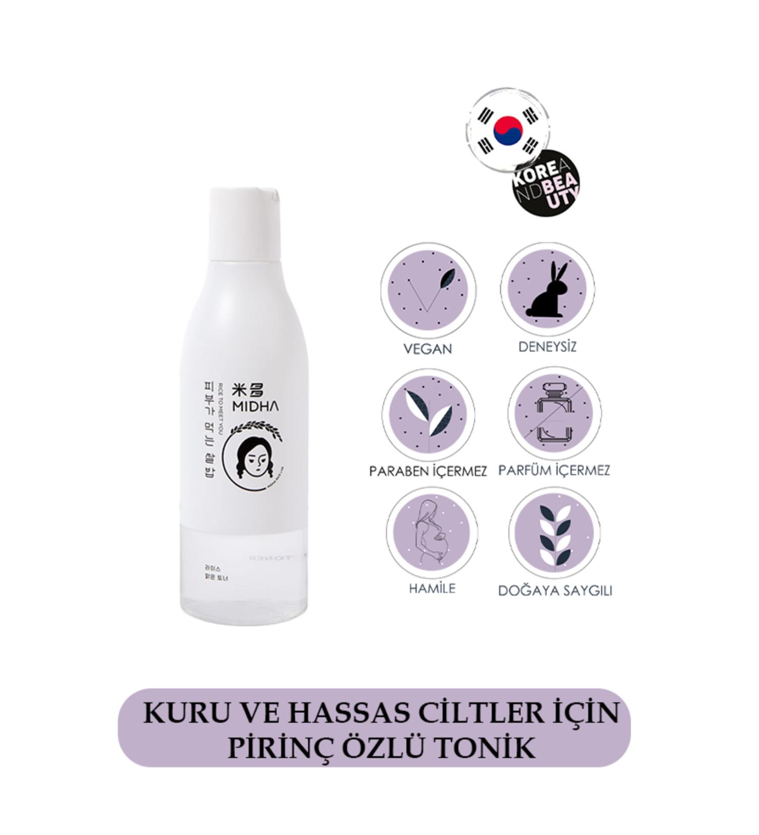 MIDHA Rice Pure Toner 200ml Rice Extract Toner - Buy Online on GoSupps.com