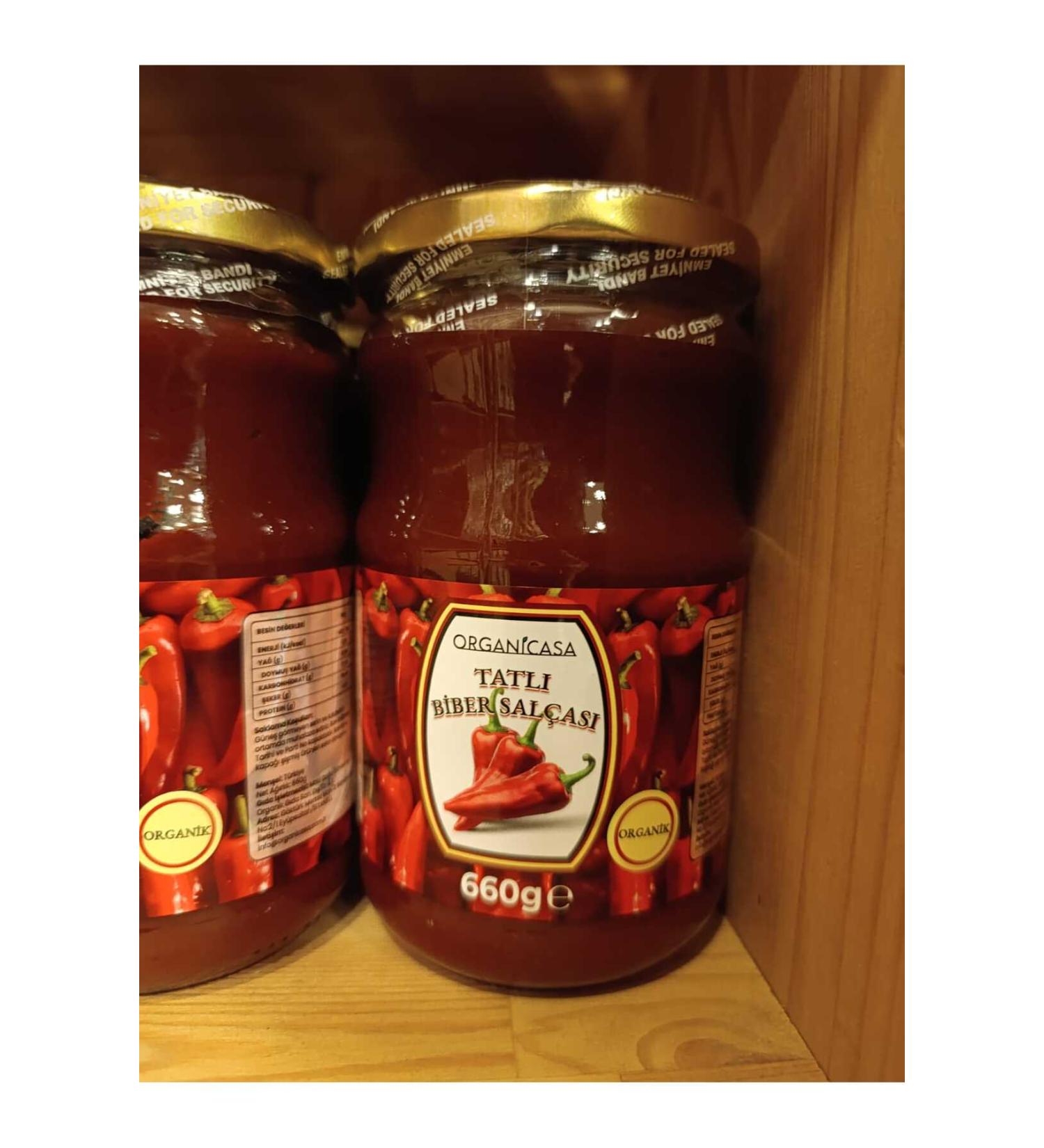 organicasa Organic sweet pepper paste 660 gr