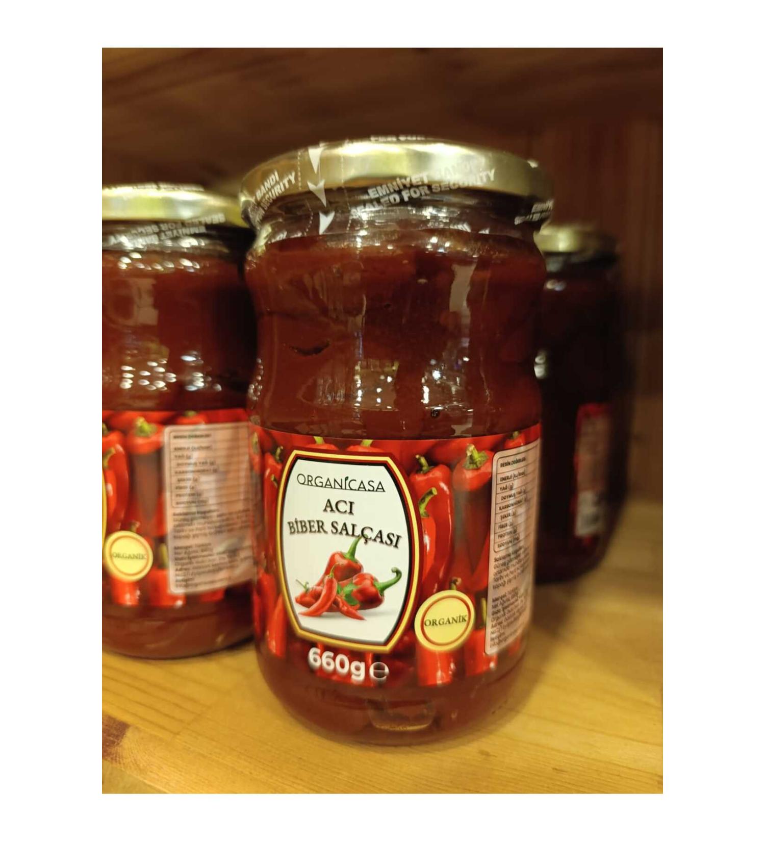 organicasa Organic Hot Pepper Paste 660 gr