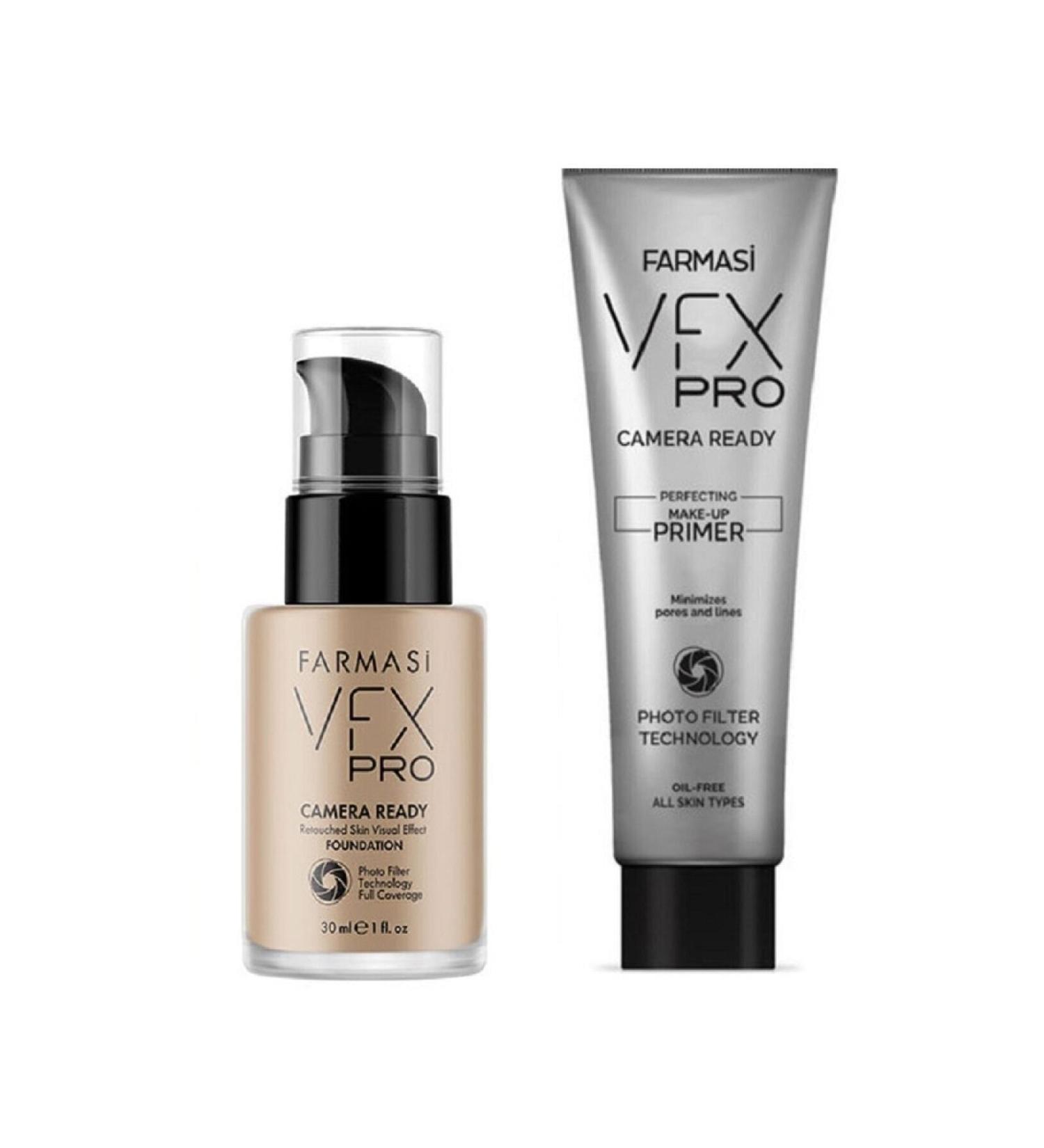 Farmasi Vfx Pro Camera Ready Foundation 10 Natural Beige 30 ml Makeup Base 25 ml