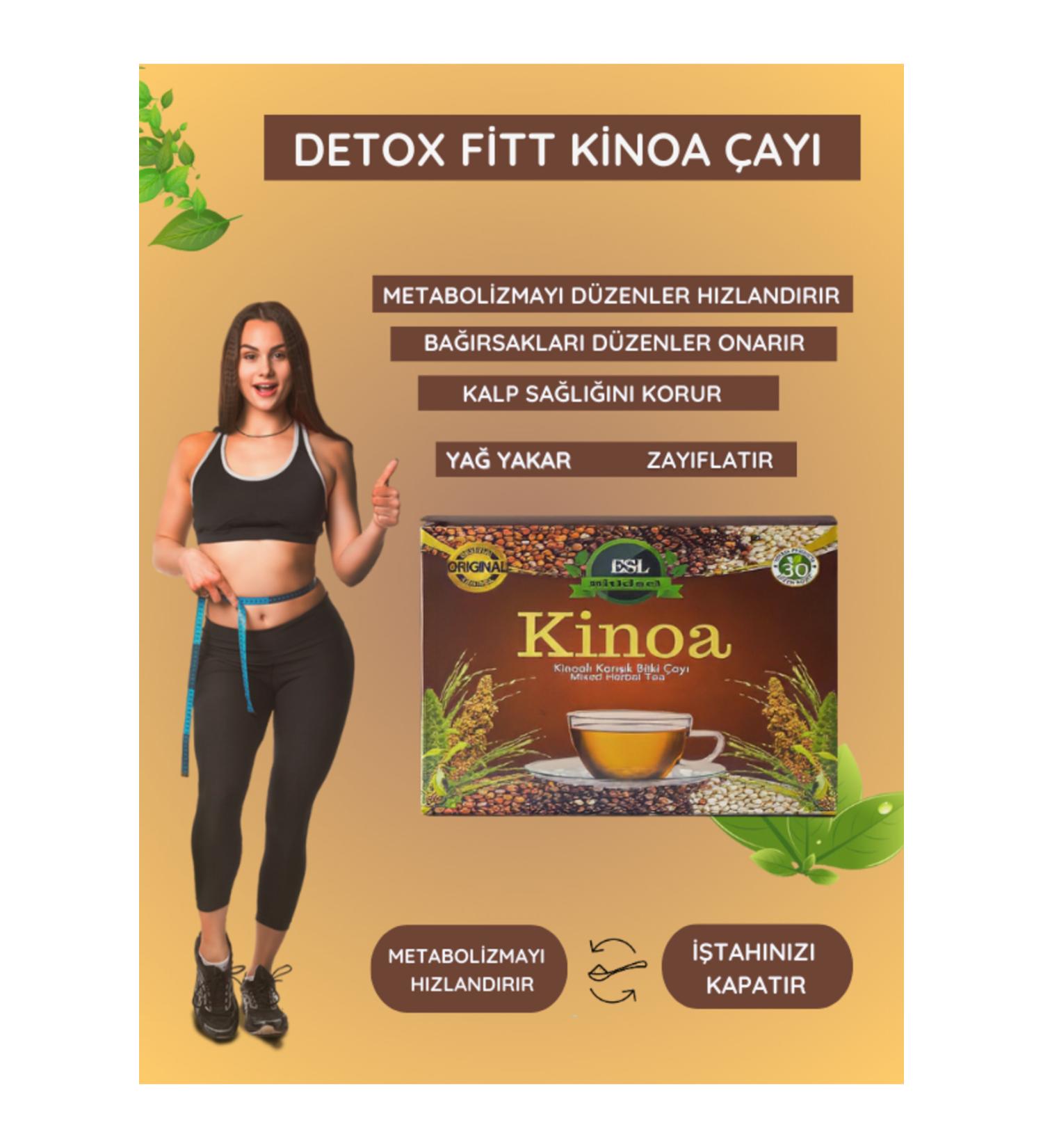 ESL Herbal Appetite Suppressant Fat Burner Weight Loss1 Metabolism Detox Mix & Quinoa Tea (3 BOXES) - Buy Online on GoSupps.com