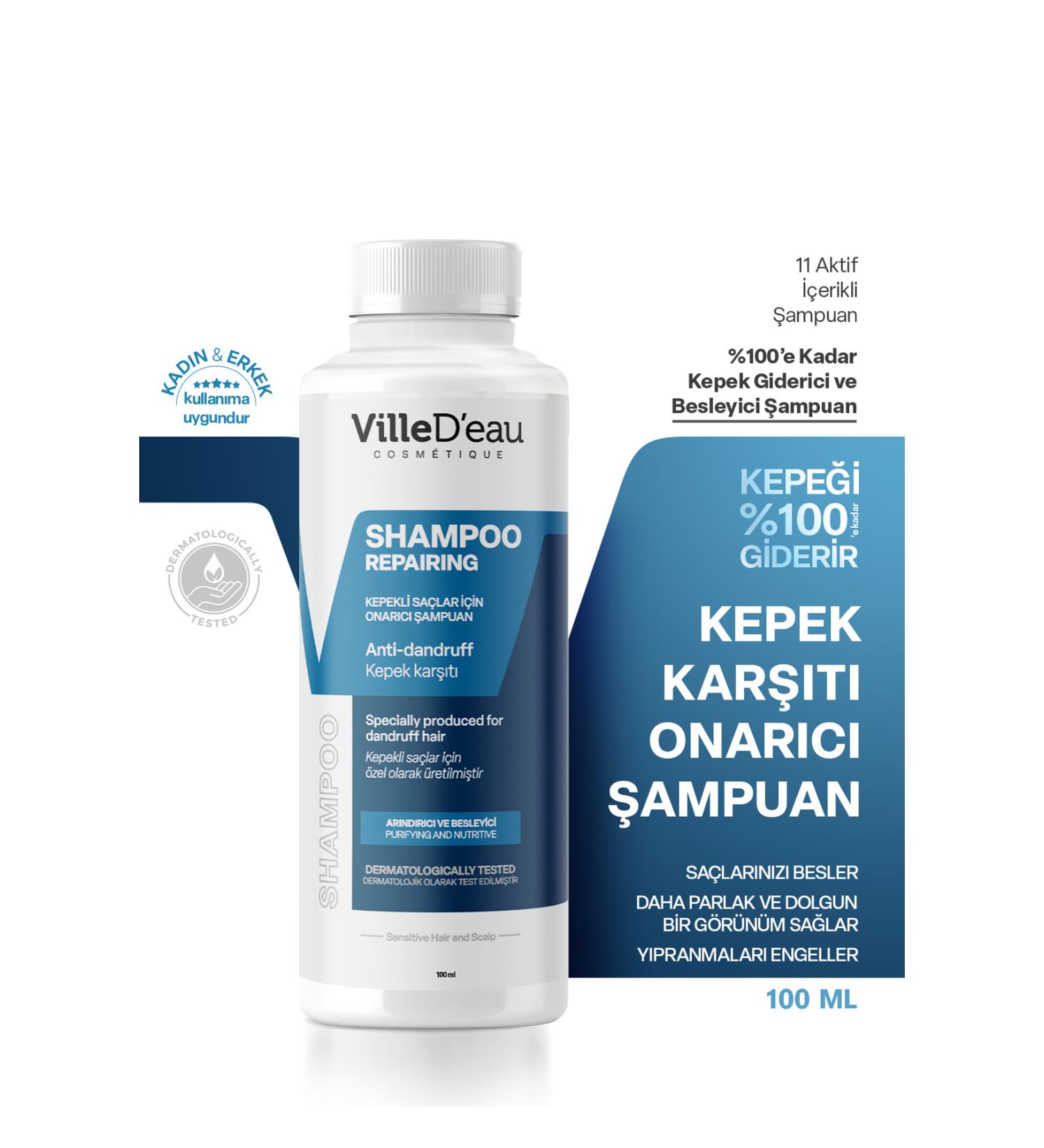 VilleD'eau Anti-Dandruff Shampoo 100 ml travel size  - Buy Online on GoSupps.com